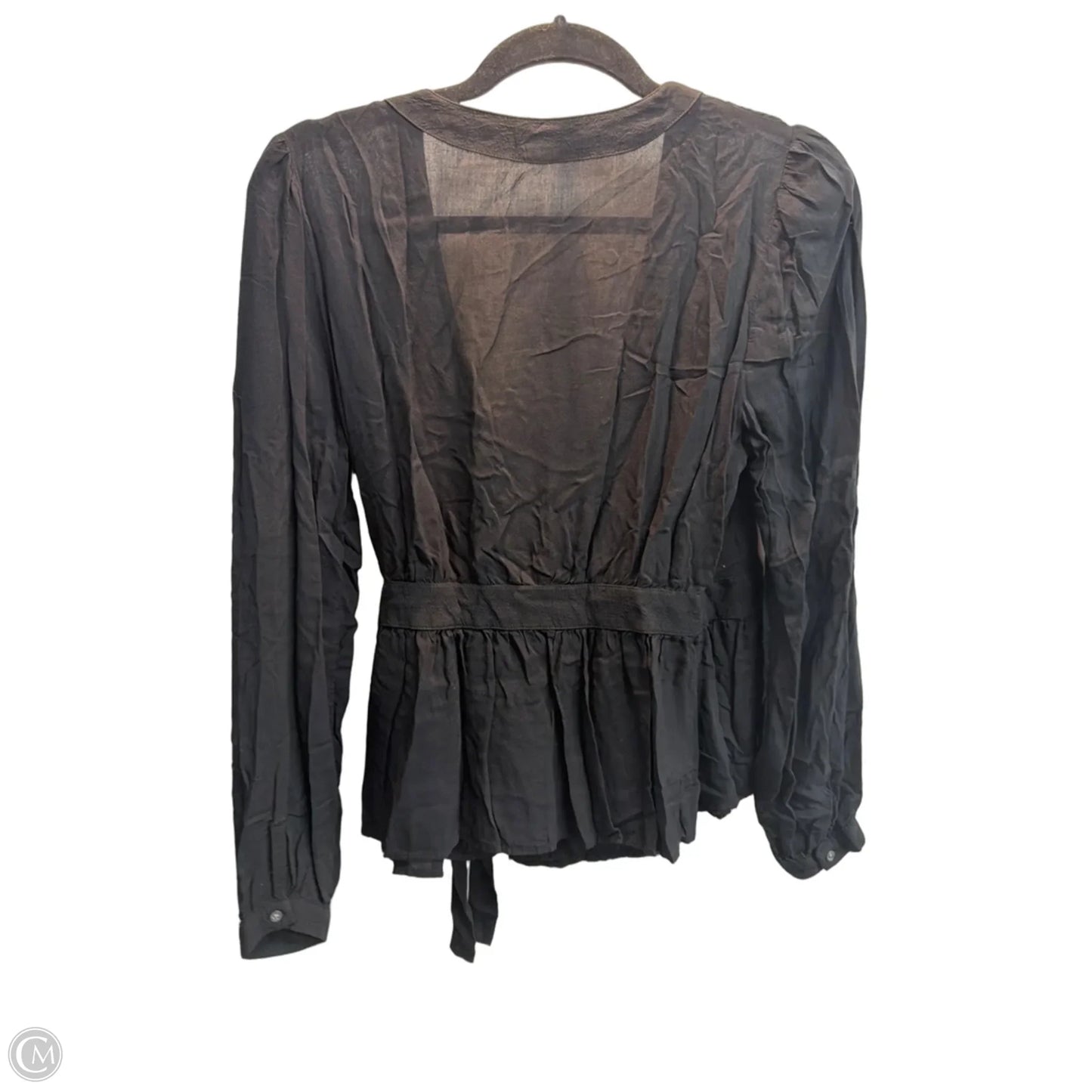 Top Long Sleeve By Gap In Black, Size: M