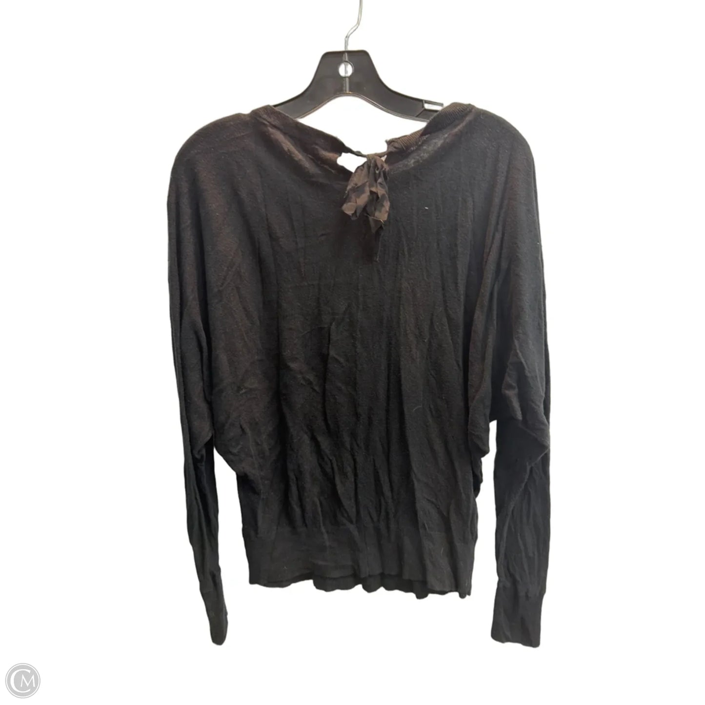 Top Long Sleeve By Loft In Black, Size: S