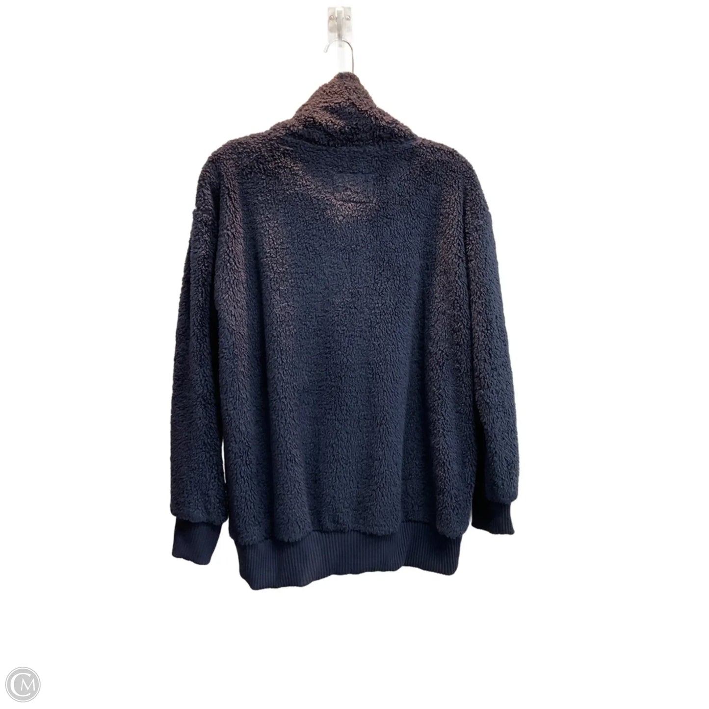 Jacket Faux Fur & Sherpa By Members Mark In Navy, Size: S