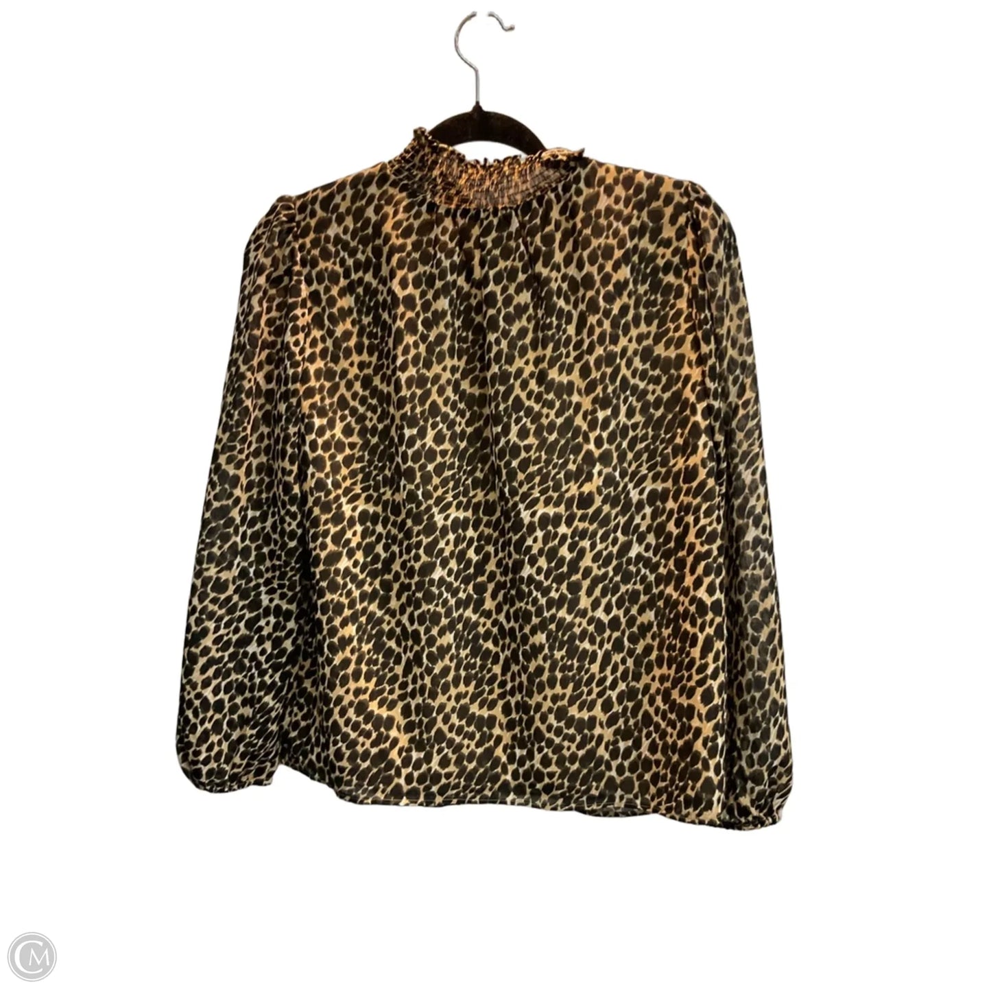 Blouse Long Sleeve By J. Crew In Animal Print, Size: Xxs