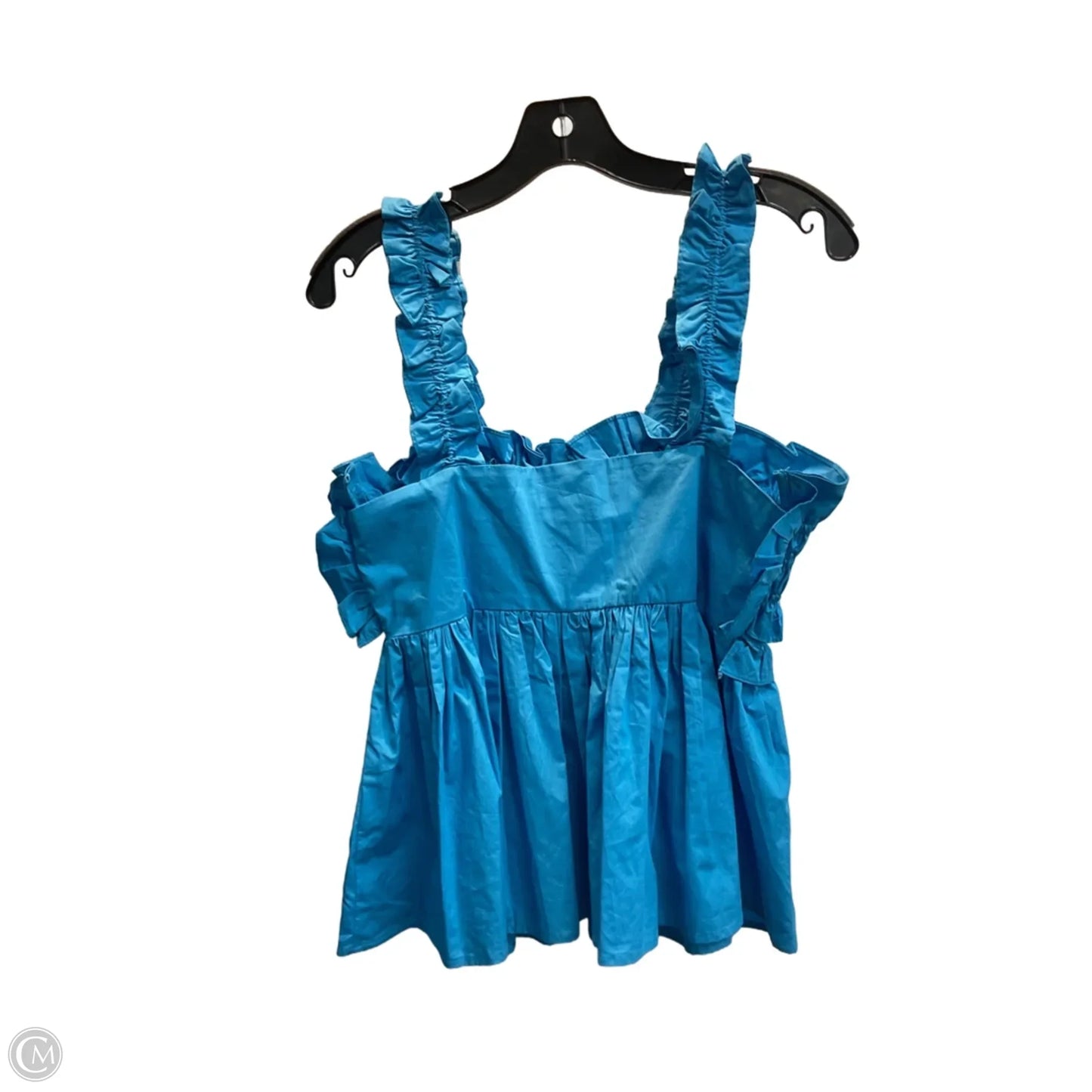 Top Sleeveless By Pink Lily In Blue, Size: L