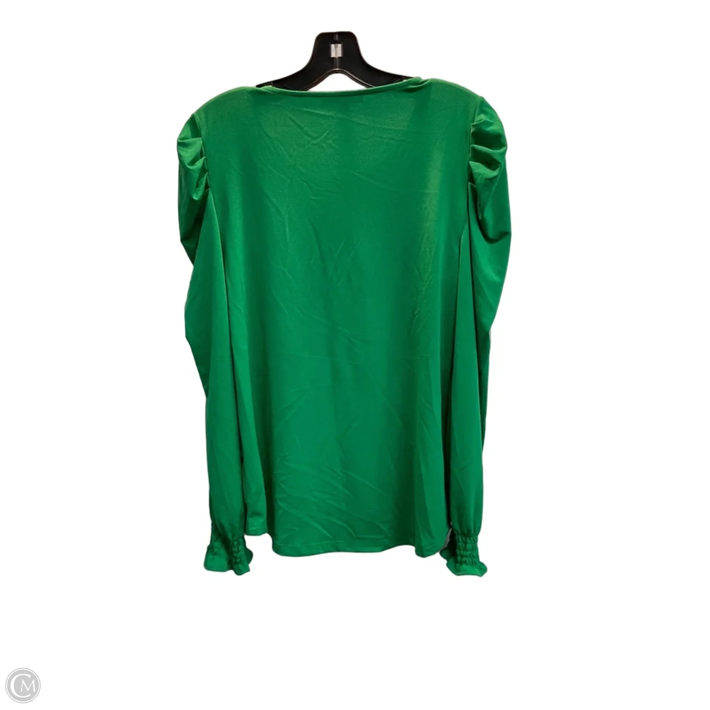 Blouse Long Sleeve By Adrianna Papell In Green, Size: M