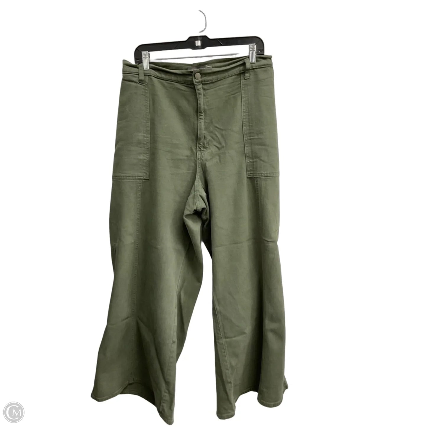 Jeans Wide Leg By Just Usa In Green, Size: 24