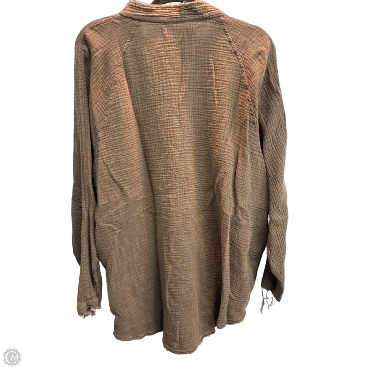 Top Long Sleeve By We The Free In Brown, Size: Xl