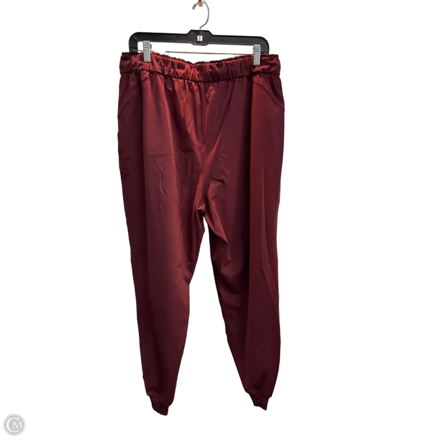 Athletic Pants By Lululemon In Maroon, Size: 14