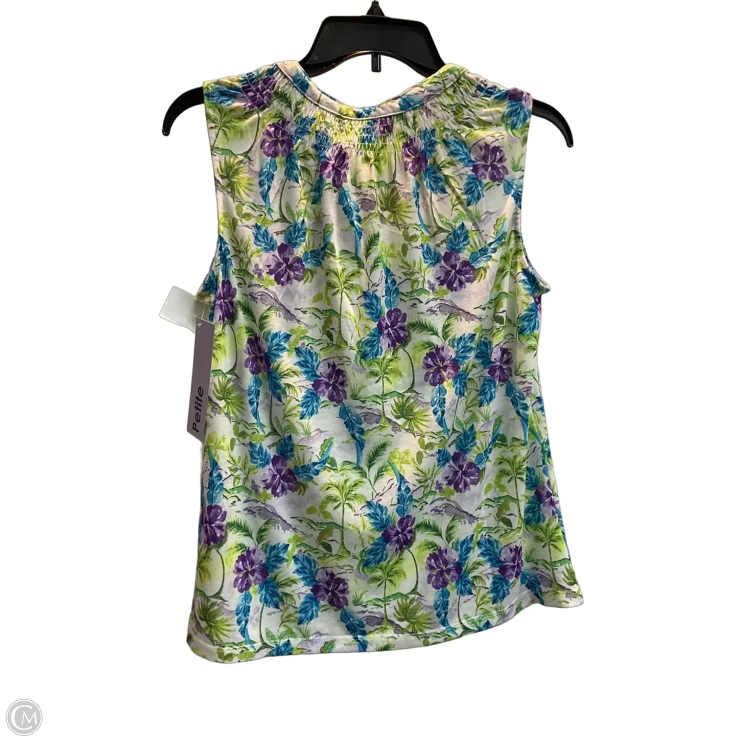 Top Sleeveless By Stella Parker In Floral Print, Size: Sp