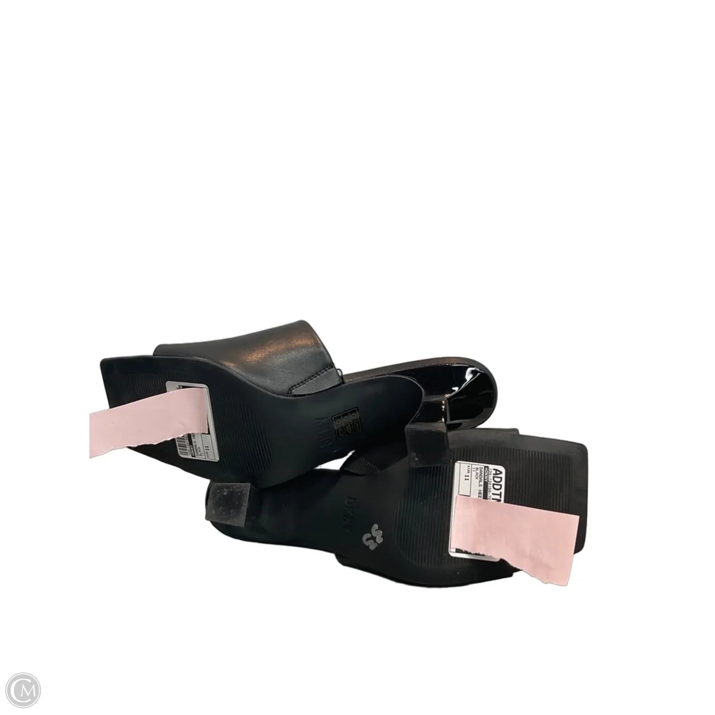 Sandals Heels Kitten By Dkny In Black, Size: 11