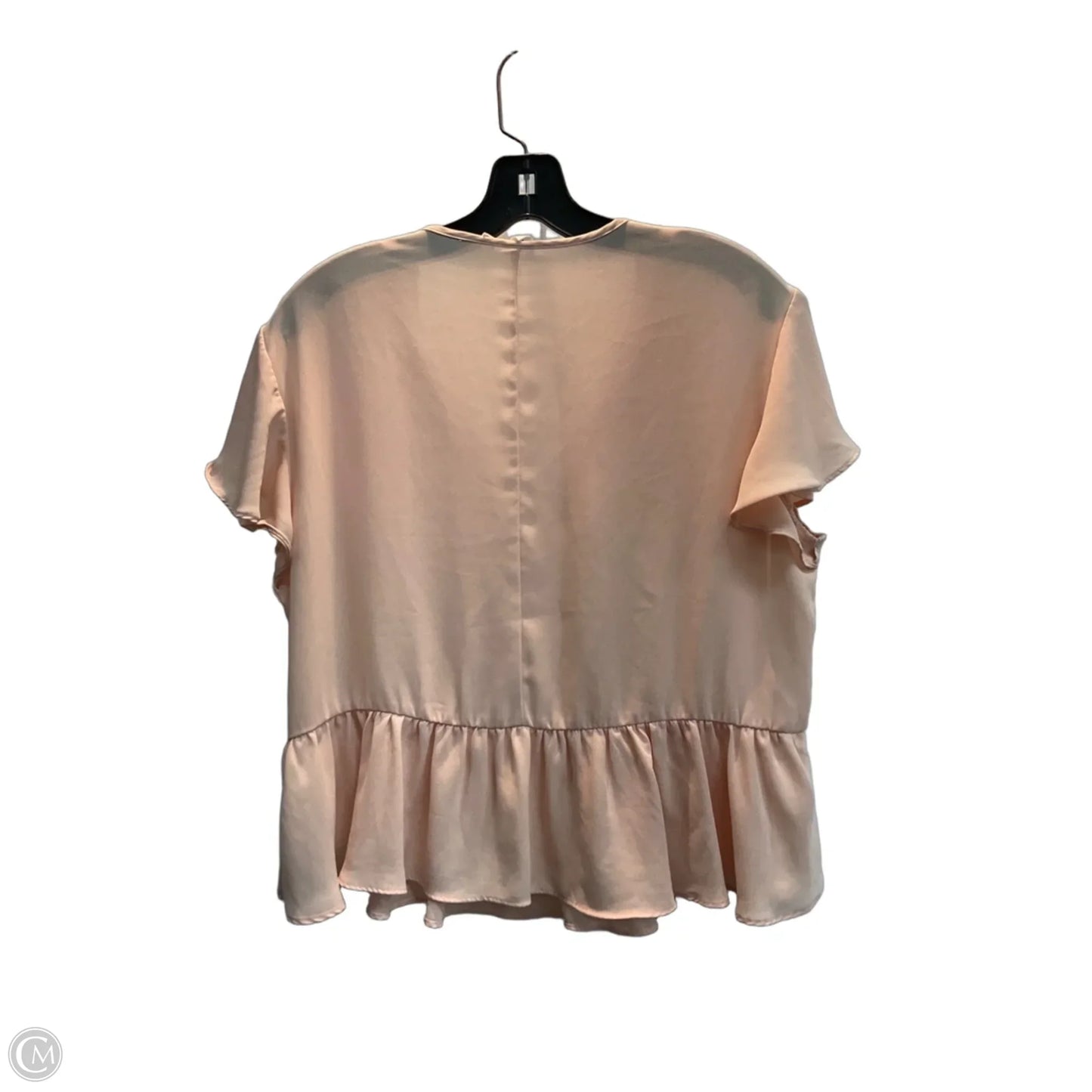 Blouse Short Sleeve By Gap In Peach, Size: M