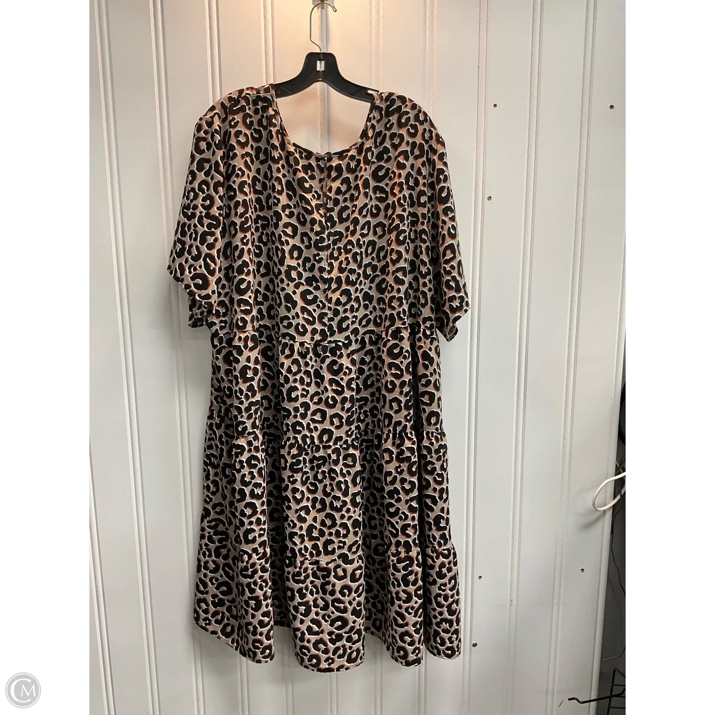Dress Casual Midi By Terra & Sky In Animal Print, Size: 4x