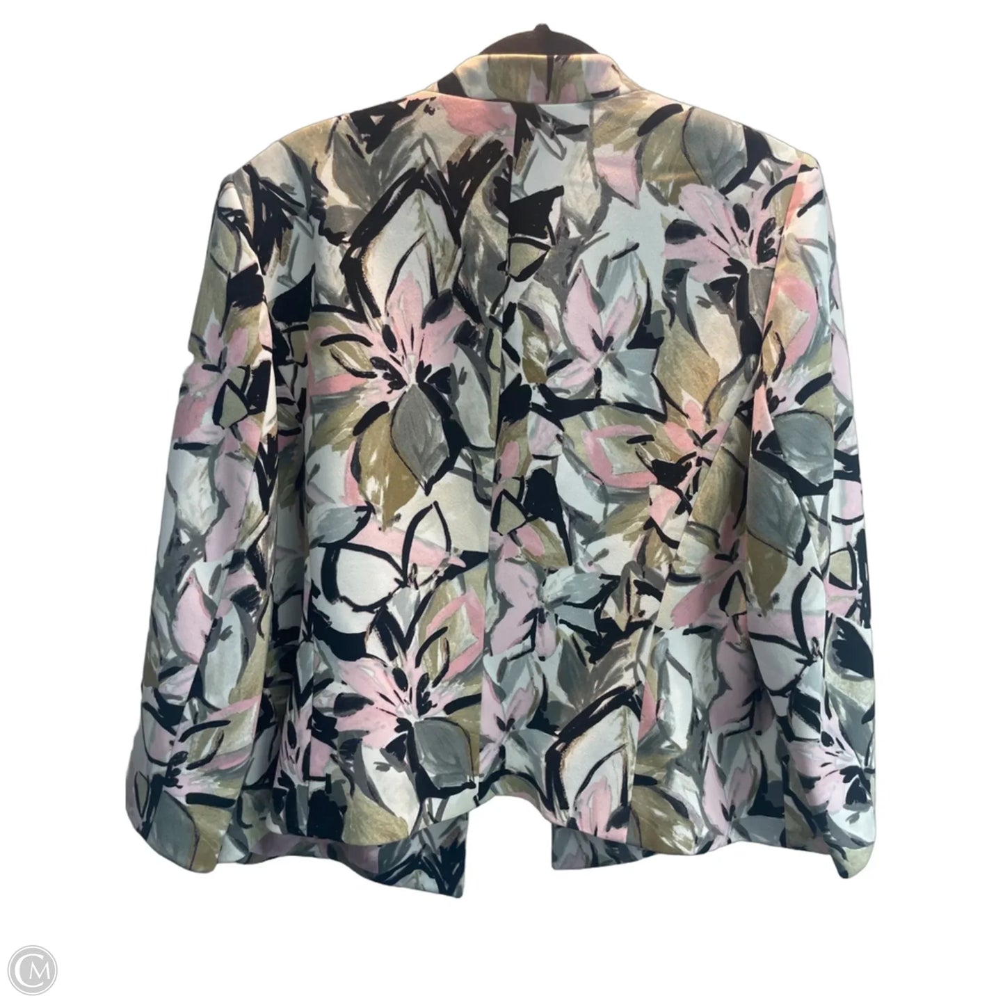 Blazer By Kasper In Floral Print, Size: L