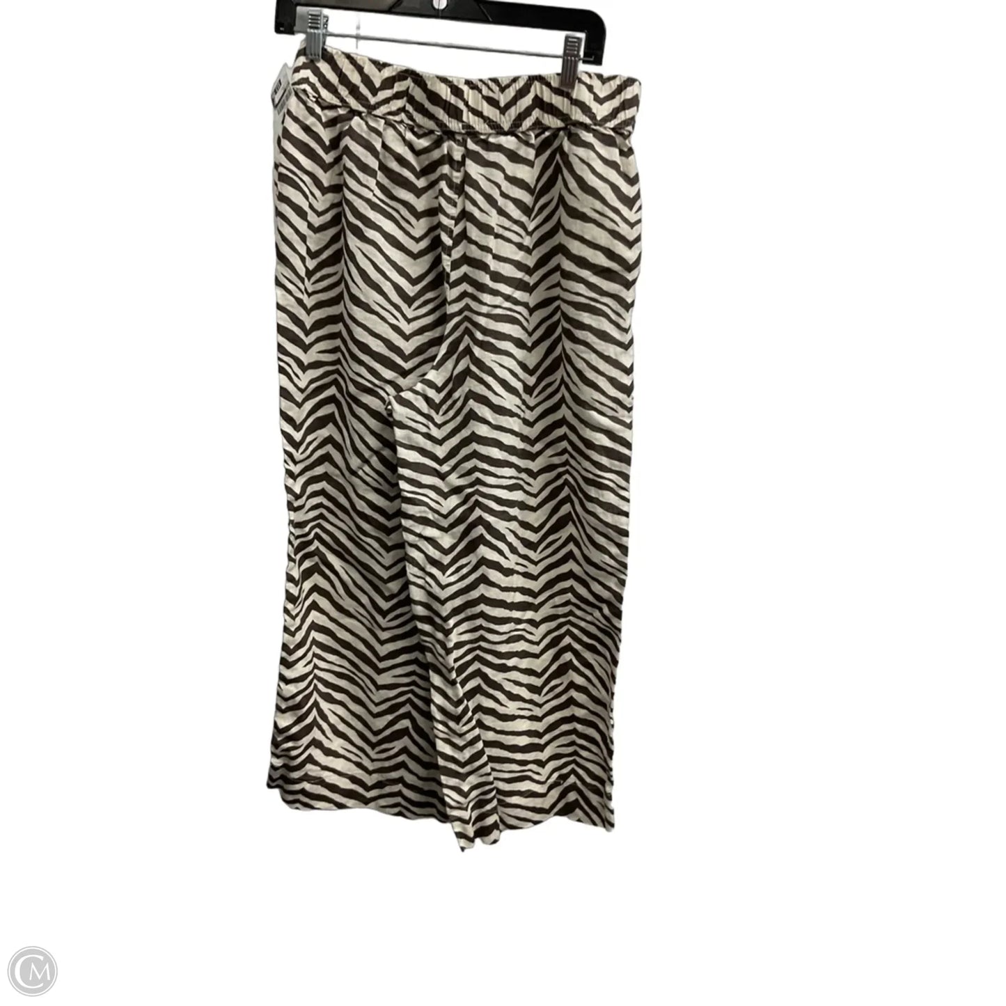 Pants Linen By Tahari In Striped Pattern, Size: 12