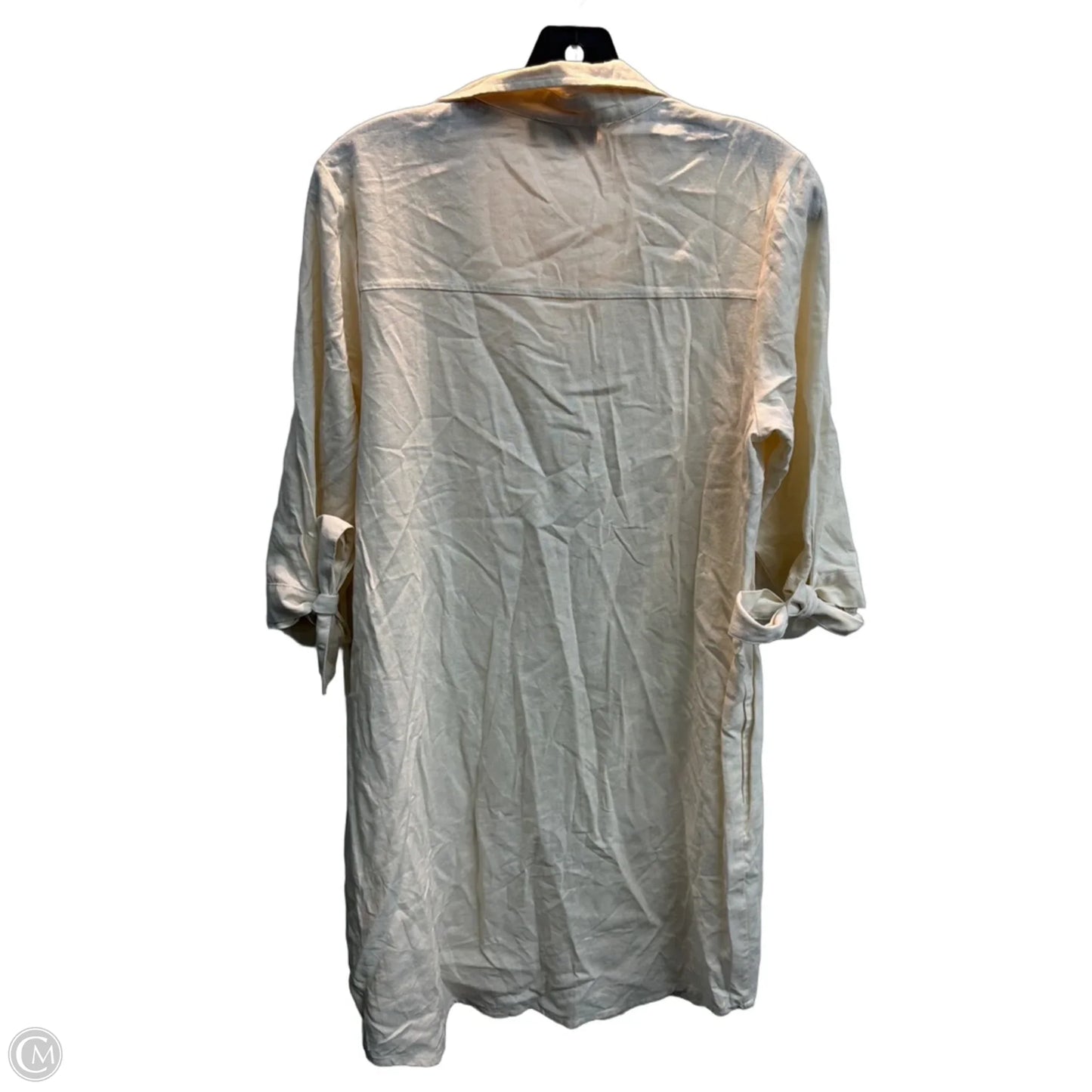 Dress Casual Midi By Clothes Mentor In Cream, Size: M