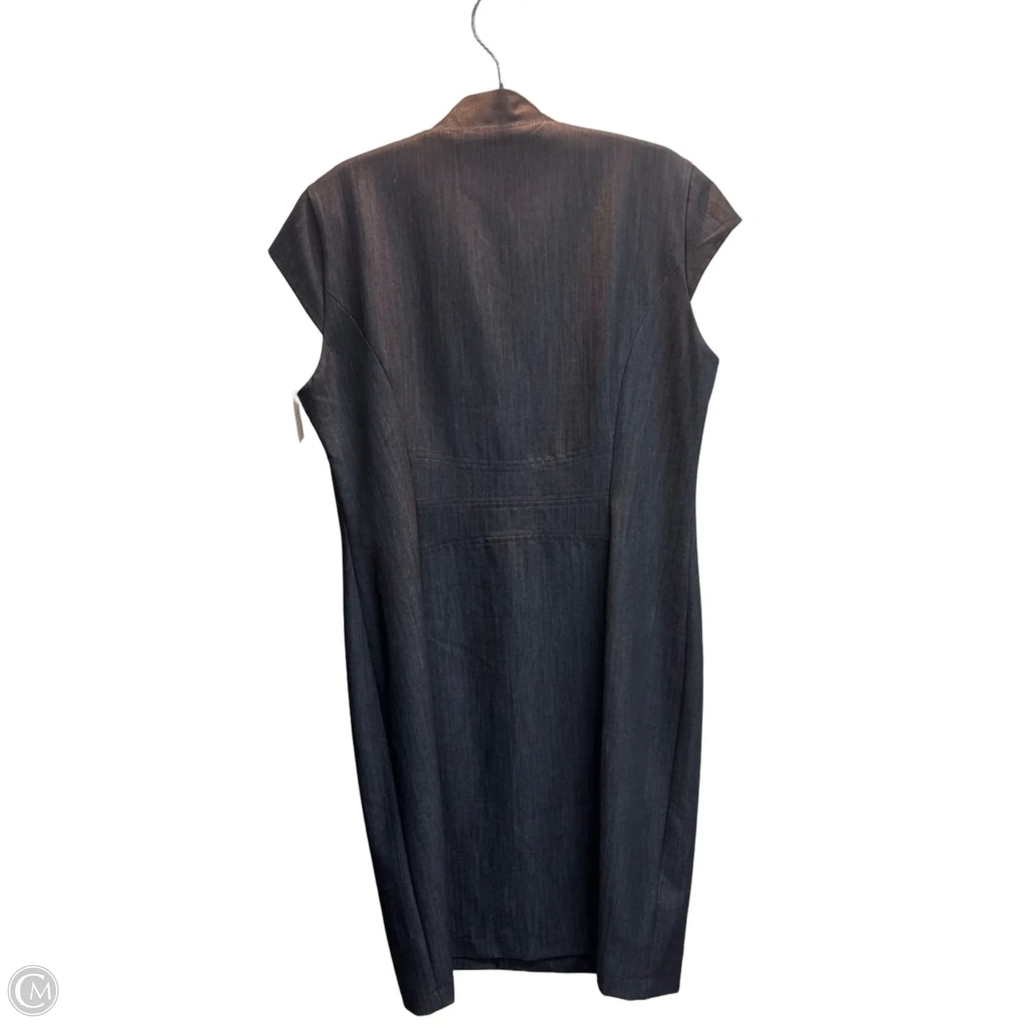 Dress Work By Calvin Klein In Blue, Size: L