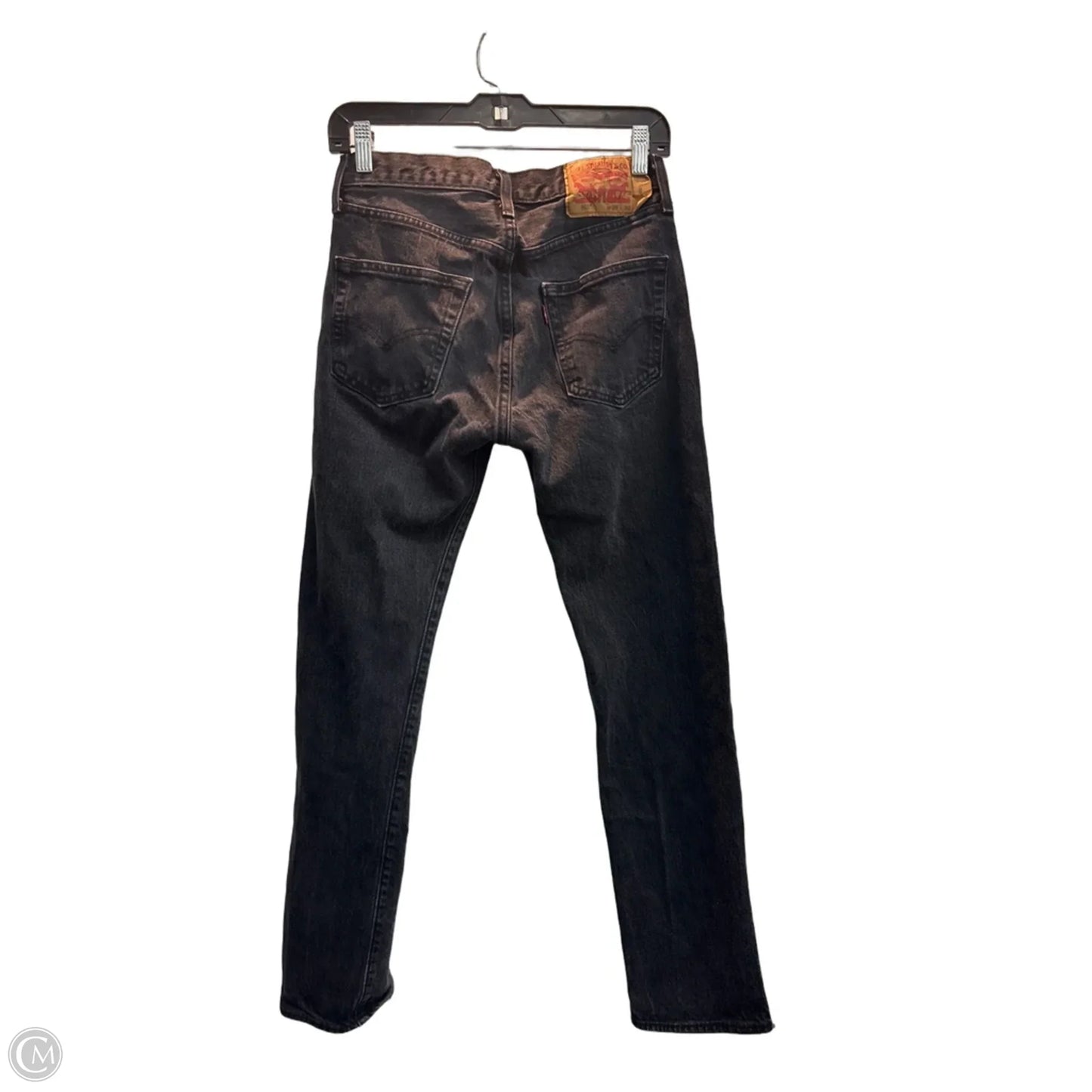 Jeans Straight By Levis In Black, Size: 8