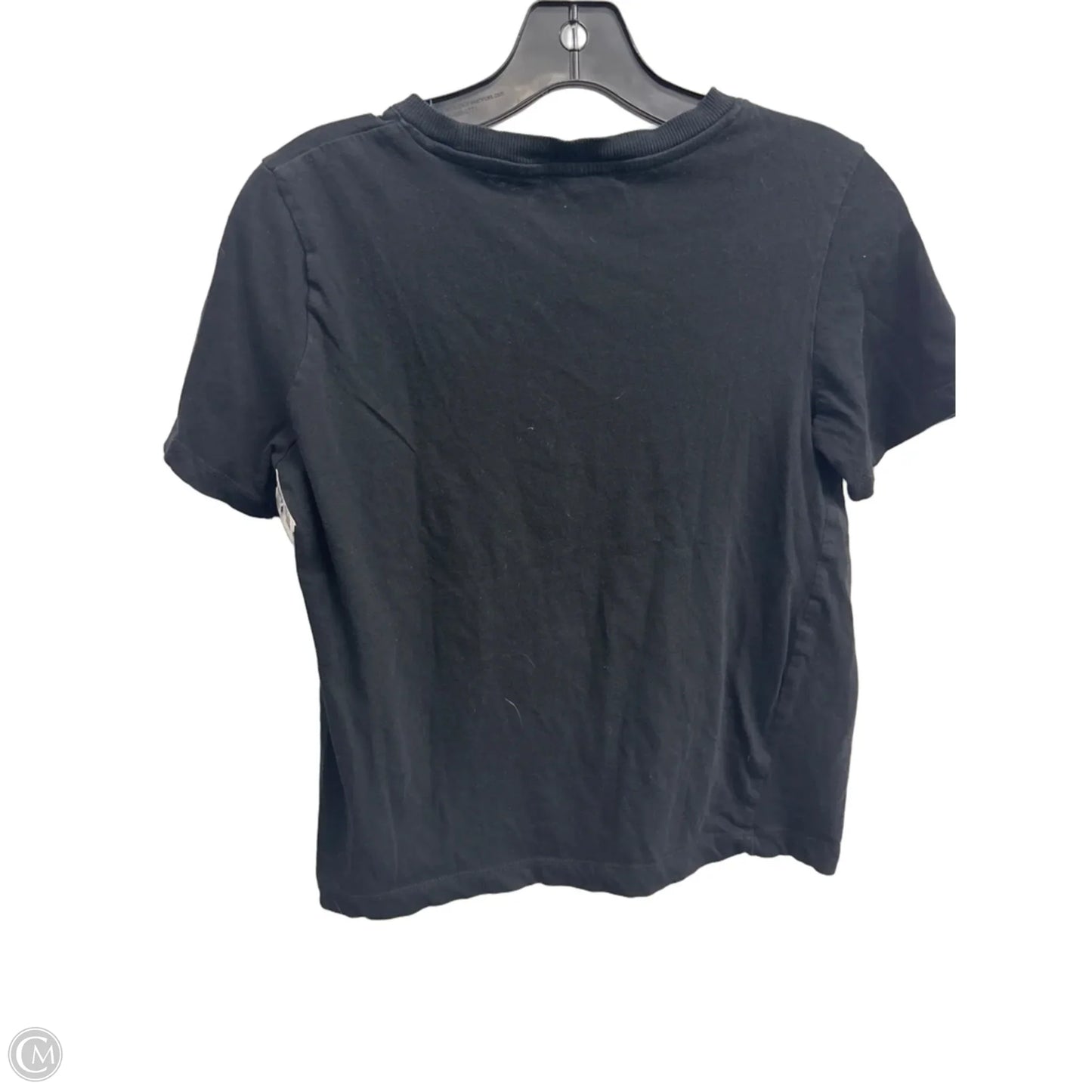 Top Short Sleeve Basic By Zara In Black, Size: M