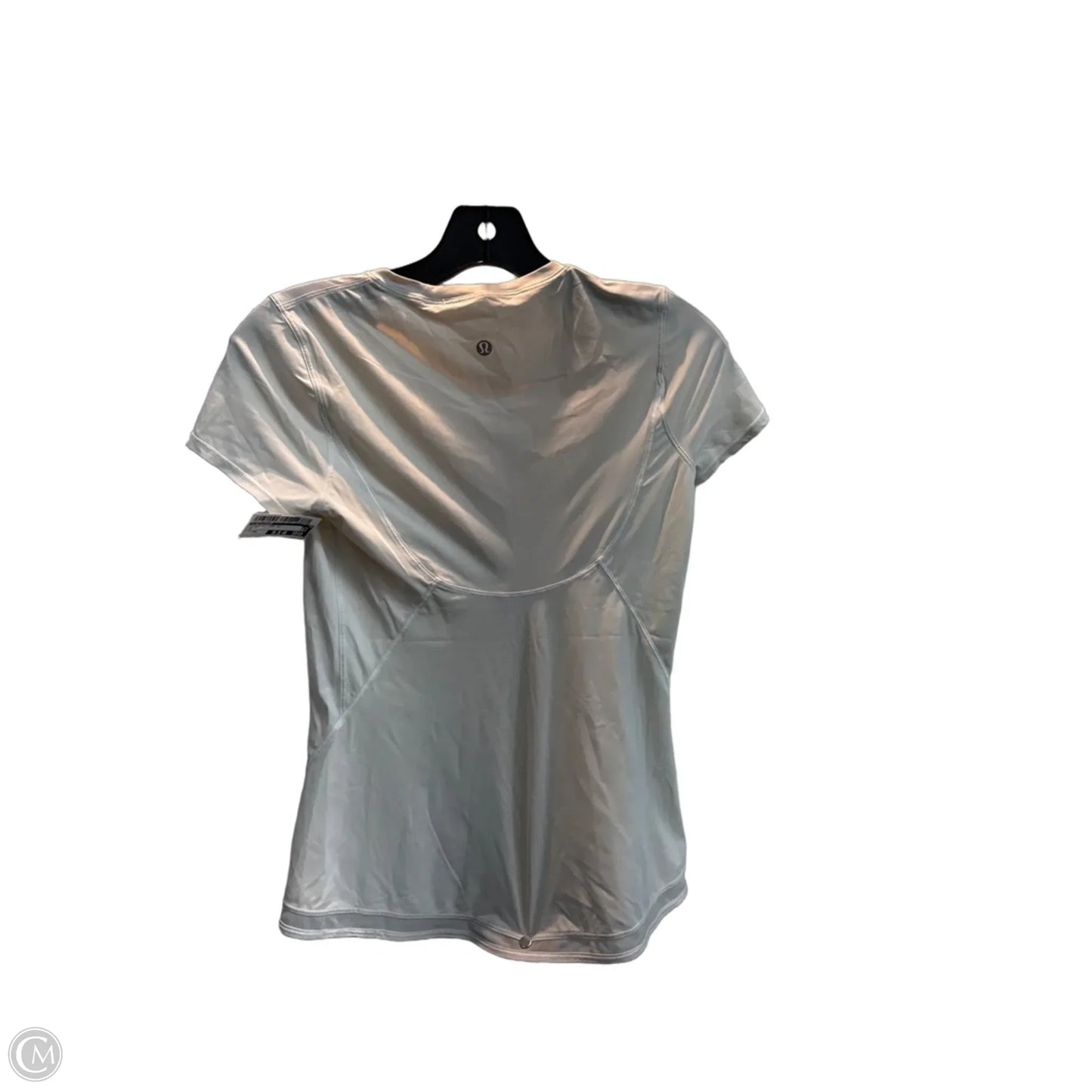 Athletic Top Short Sleeve By Lululemon In Beige, Size: Xs