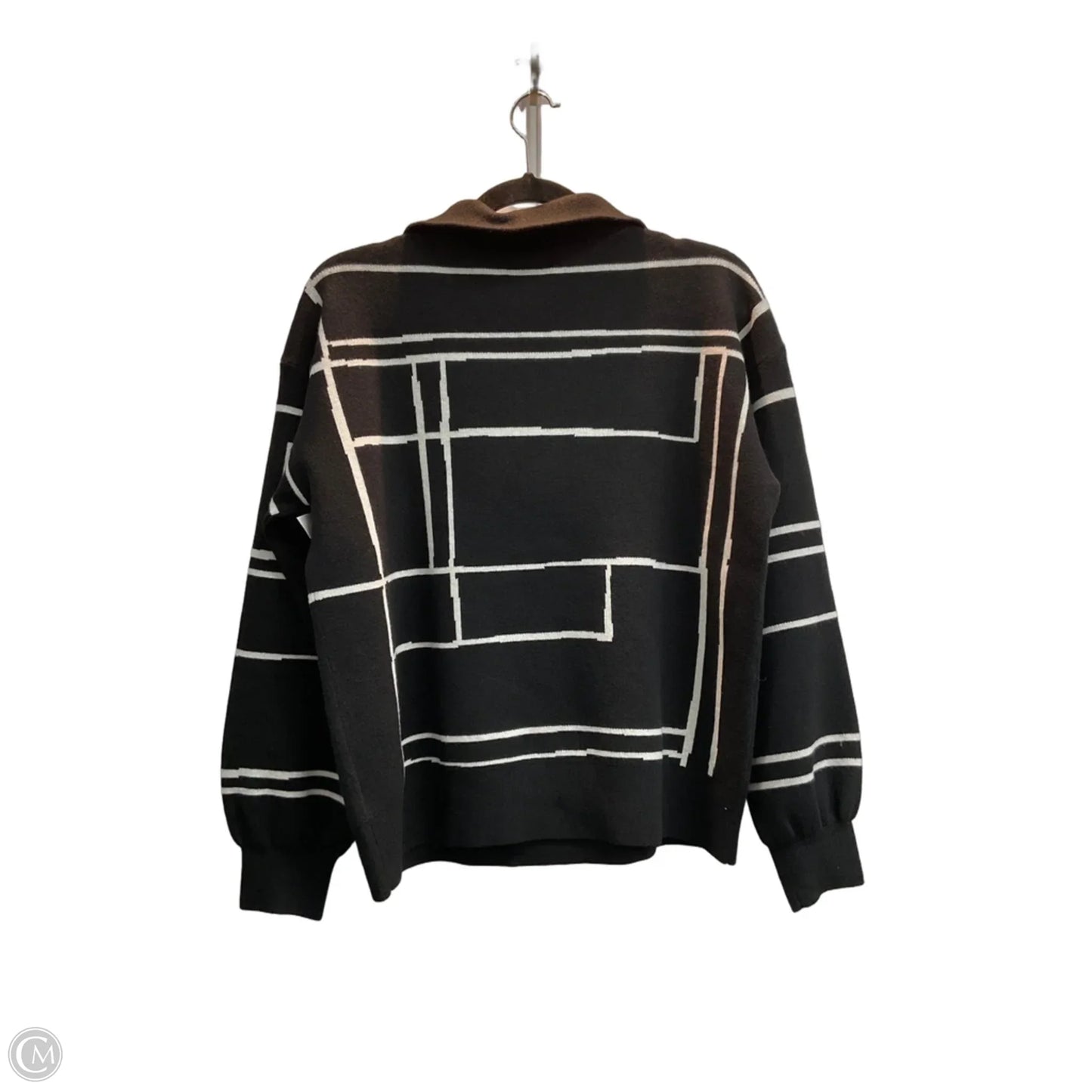 Sweater By Nine West In Black & White, Size: L