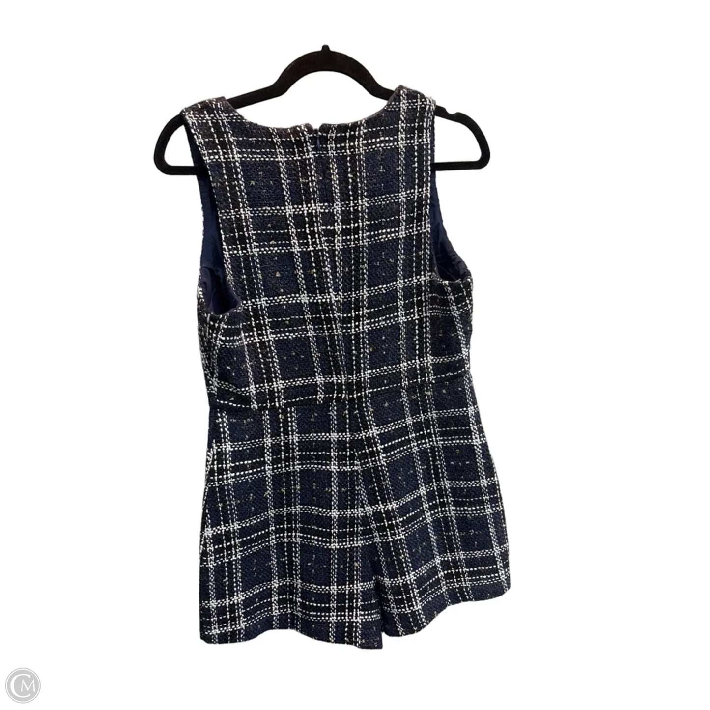 Romper By English Factory In Plaid Pattern, Size: M
