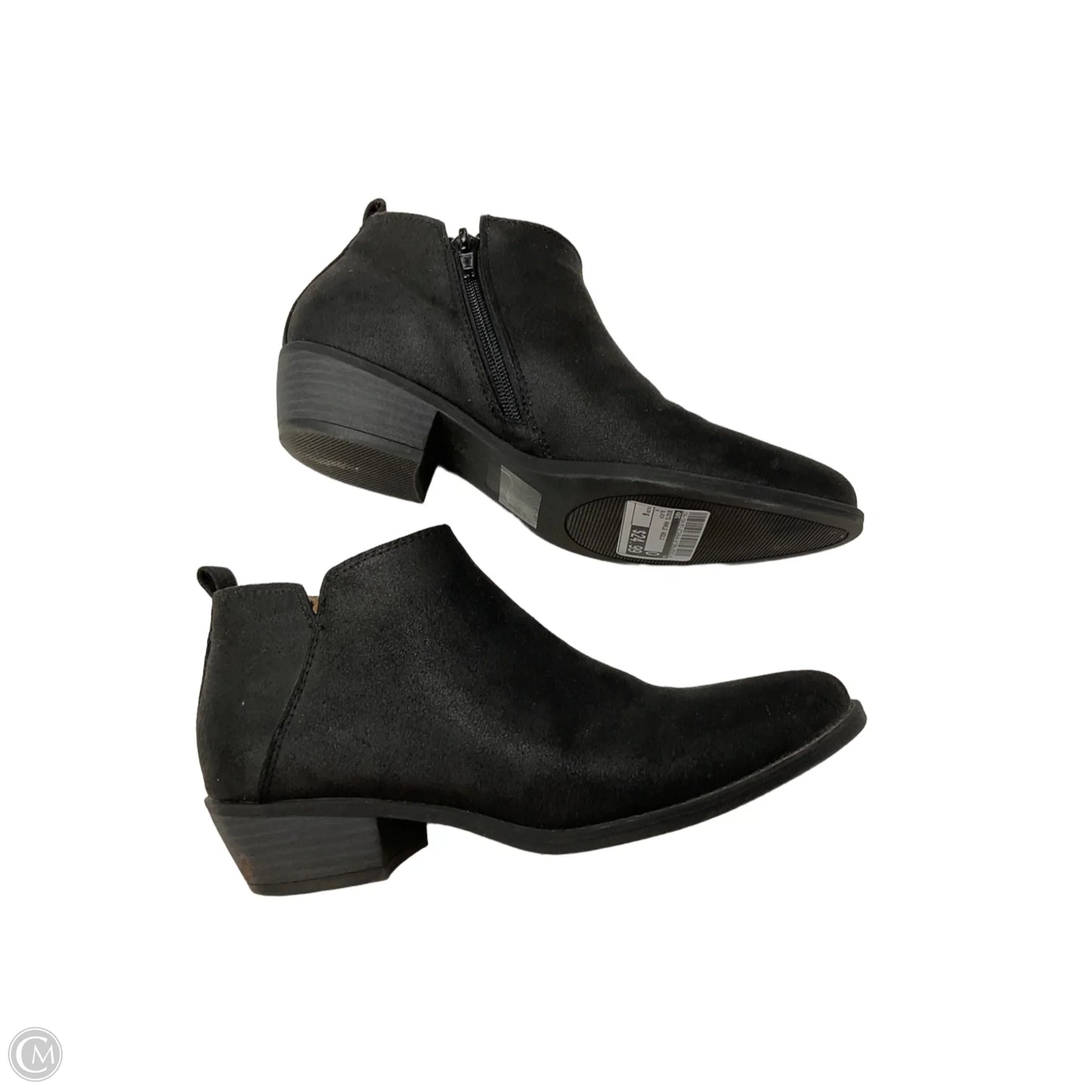 Boots Ankle Heels By Bke In Black, Size: 6