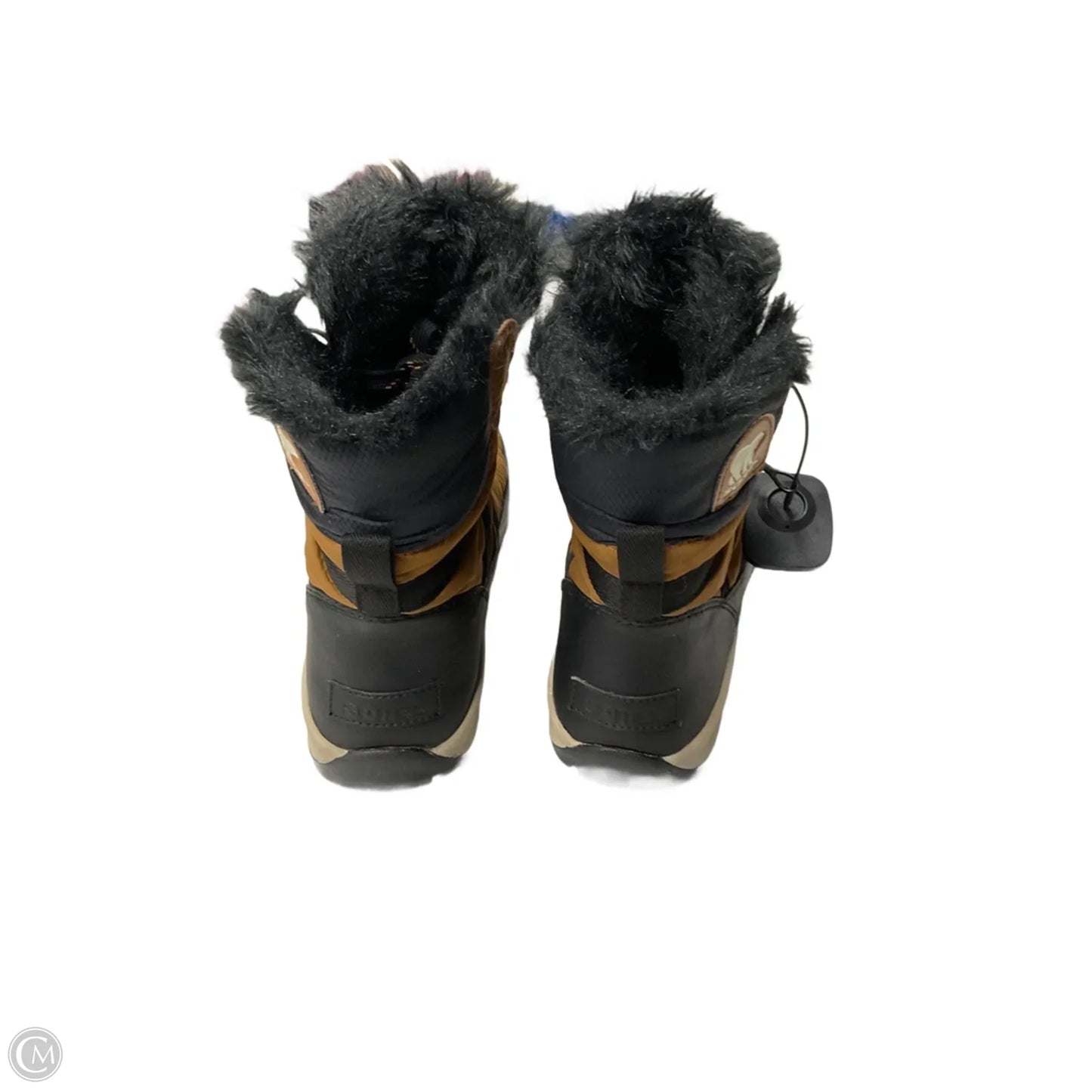 Boots Snow By Sorel In Black & Tan, Size: 8.5