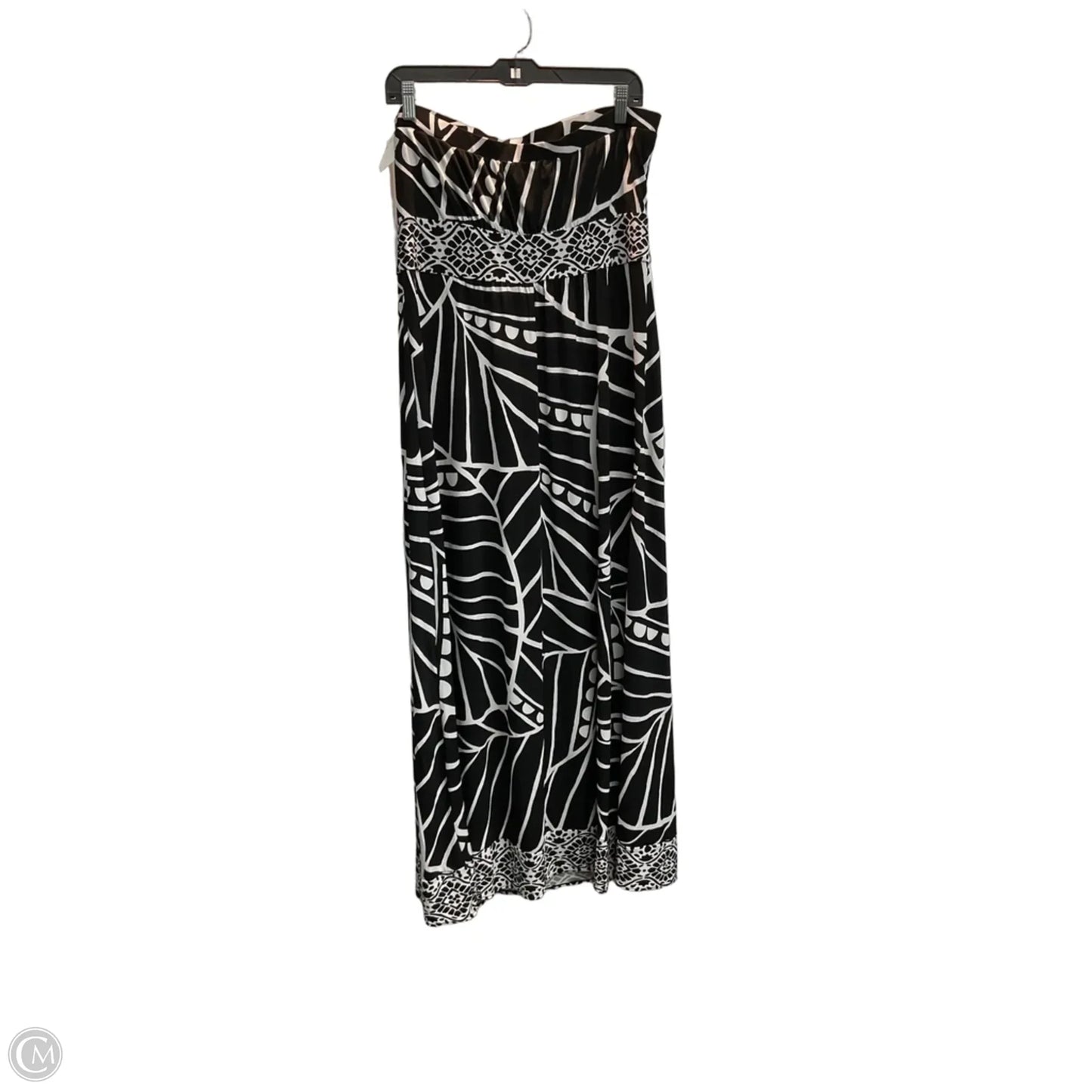 Dress Casual Maxi By White House Black Market In Black & White, Size: L