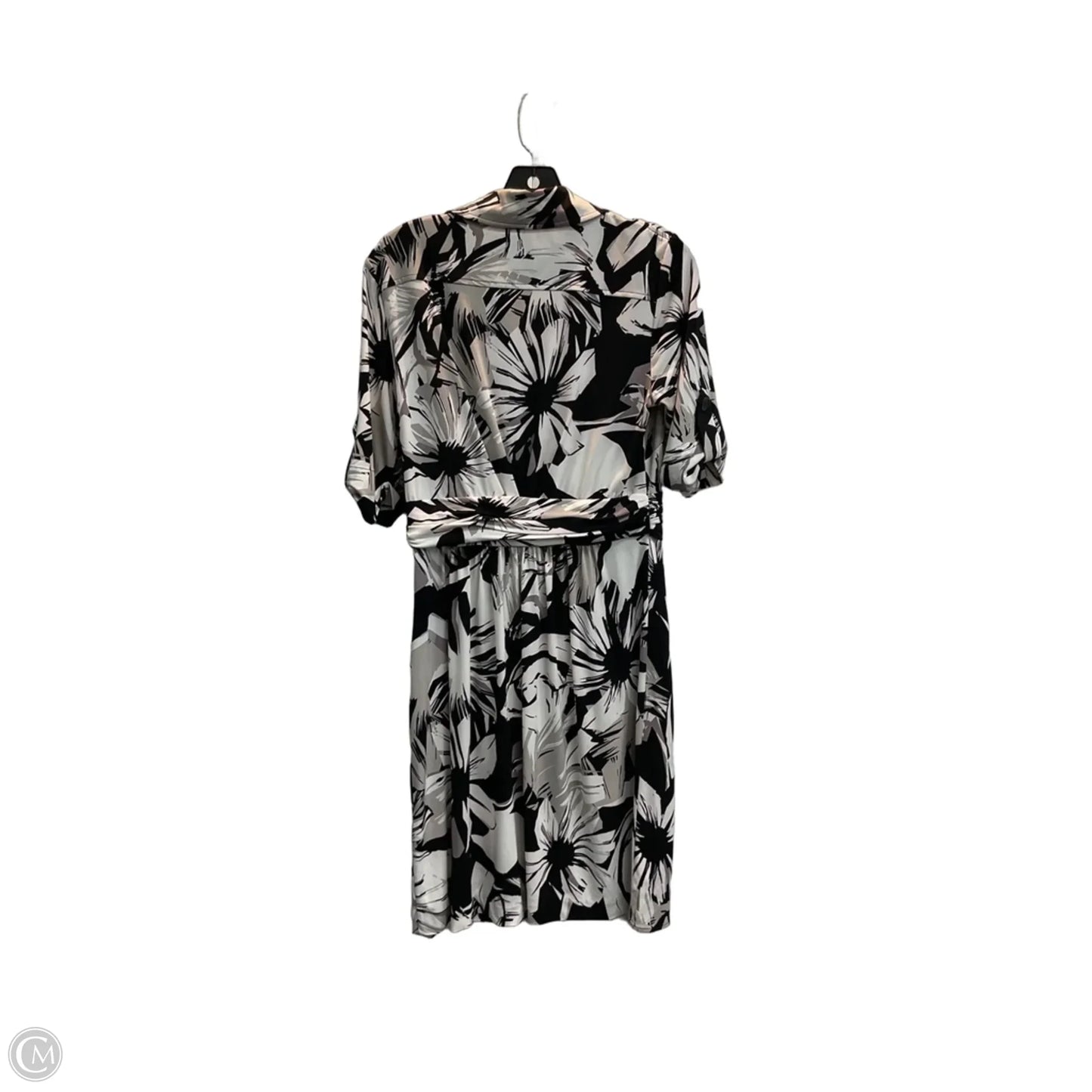 Dress Casual Midi By Suzi Chin In Black & Cream, Size: 10