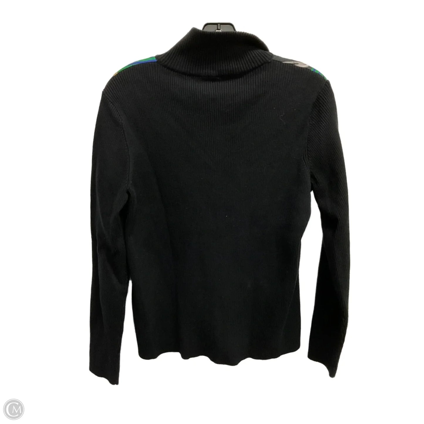 Jacket Denim By Lauren By Ralph Lauren In Black & Green, Size: L