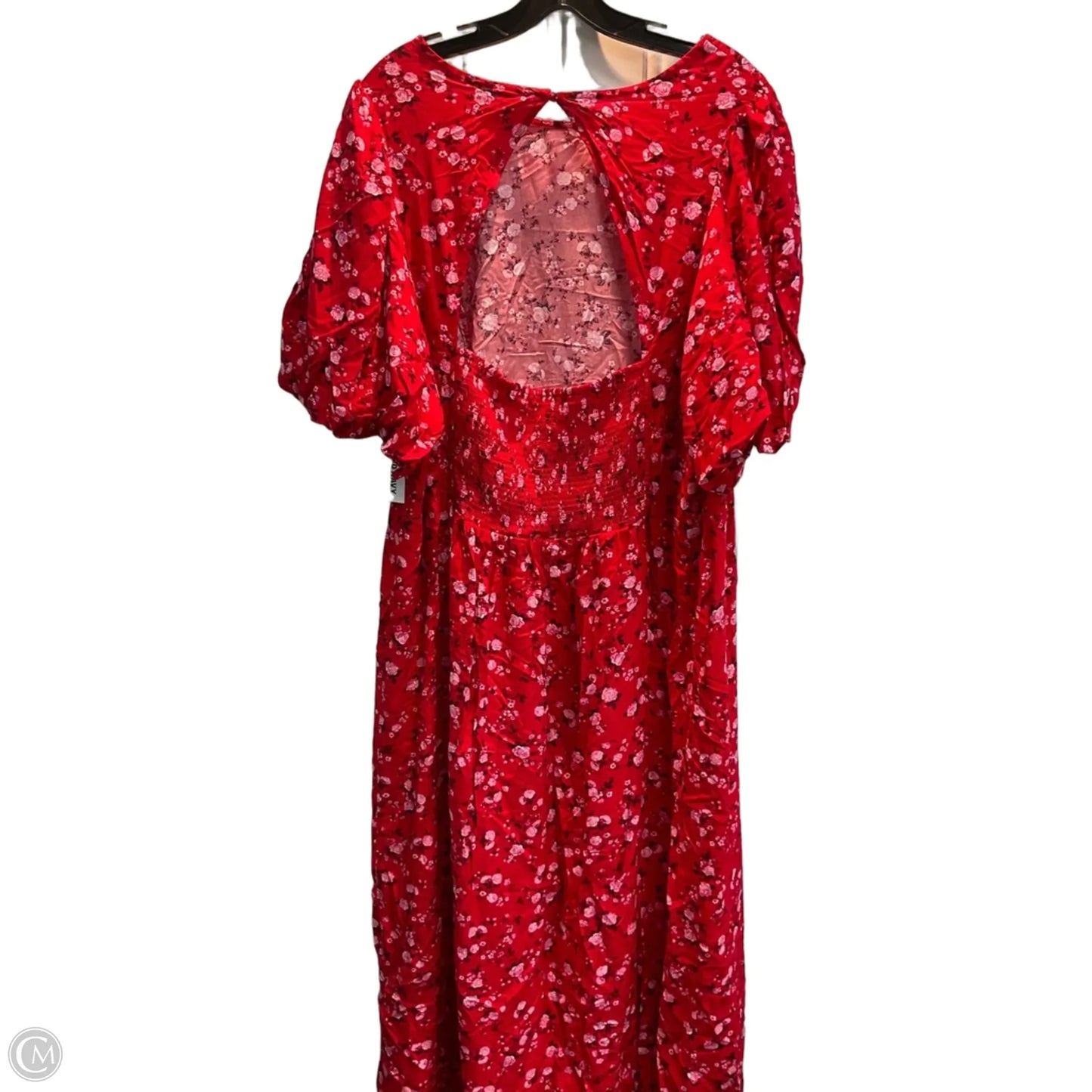 Dress Casual Midi By Old Navy In Red, Size: 2x