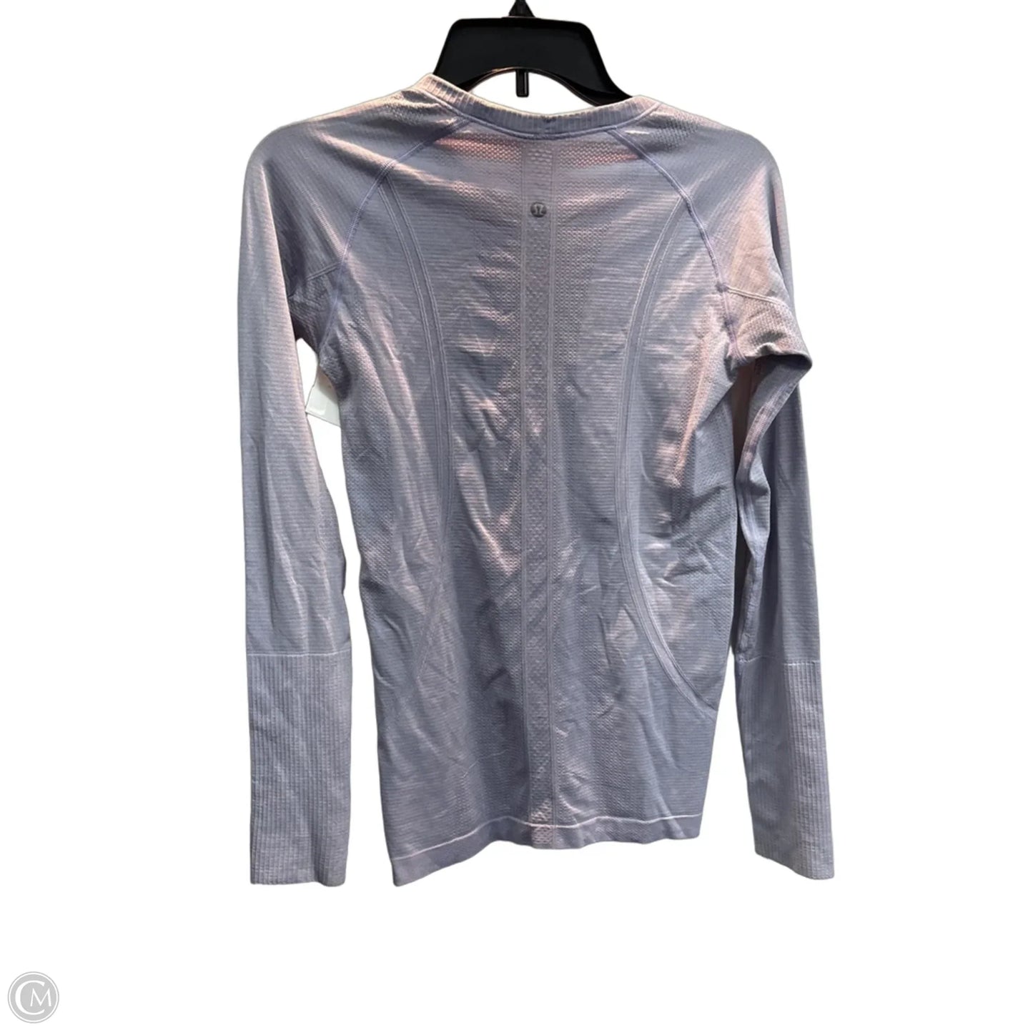 Athletic Top Long Sleeve Crewneck By Lululemon In Purple, Size: L