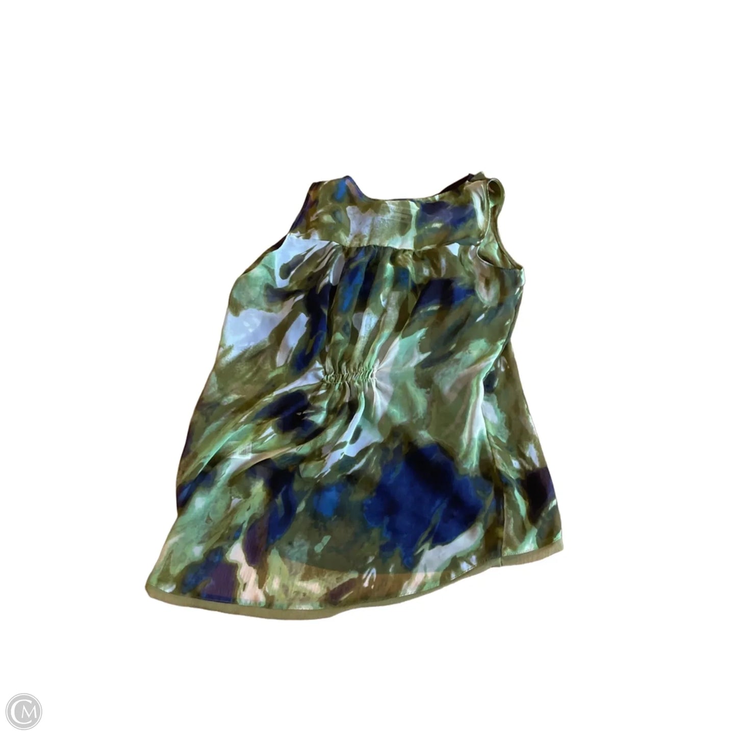 Top Sleeveless By Simply Vera In Green, Size: M
