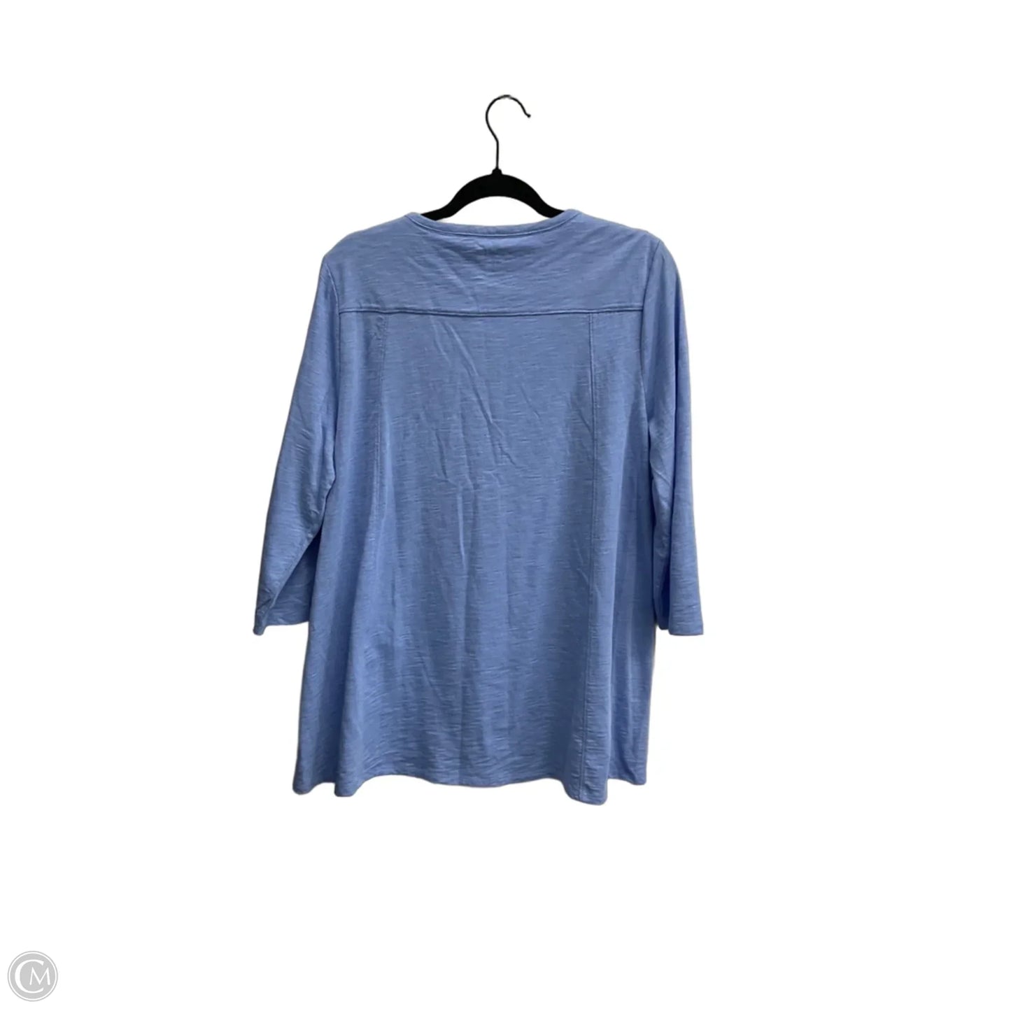 Top 3/4 Sleeve Basic By Chicos In Purple, Size: L