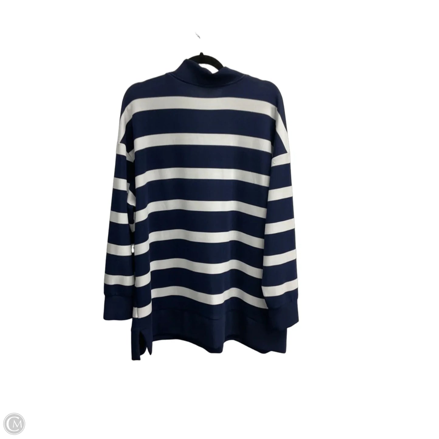 Sweatshirt Collar By Belle By Kim Gravel In Striped Pattern, Size: 2x
