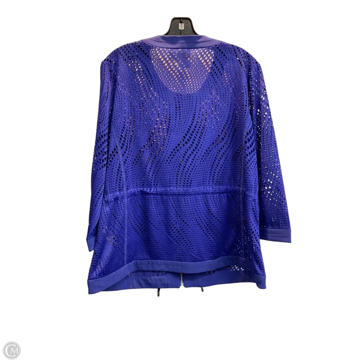 Jacket Shirt By Chicos In Purple, Size: L