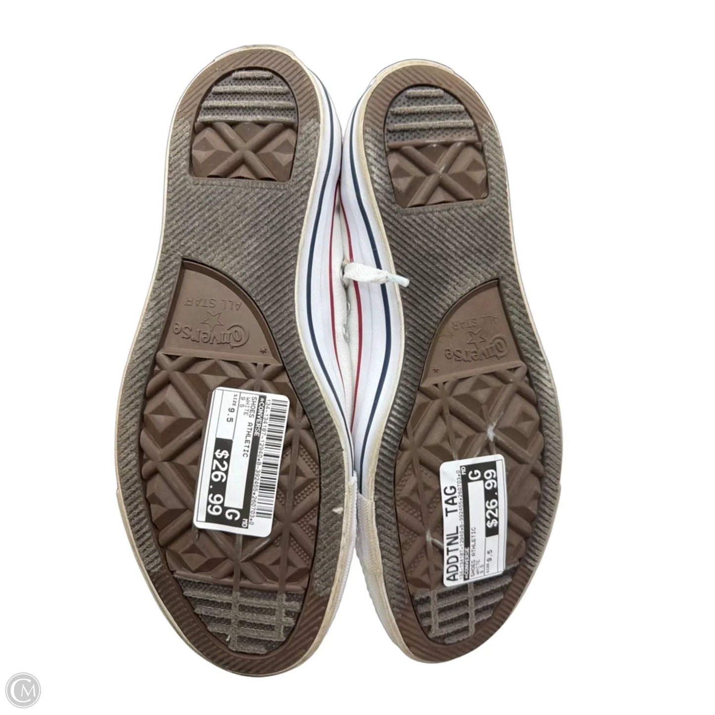 Shoes Athletic By Converse In White, Size: 9.5