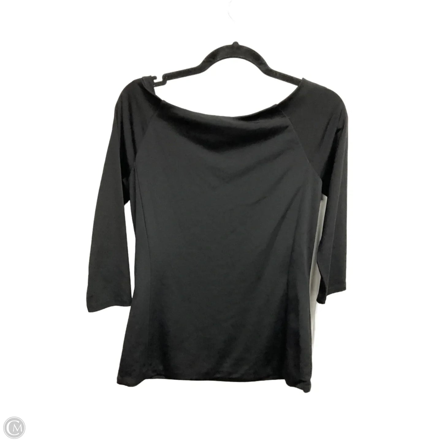 Top 3/4 Sleeve Basic By White House Black Market In Black, Size: S