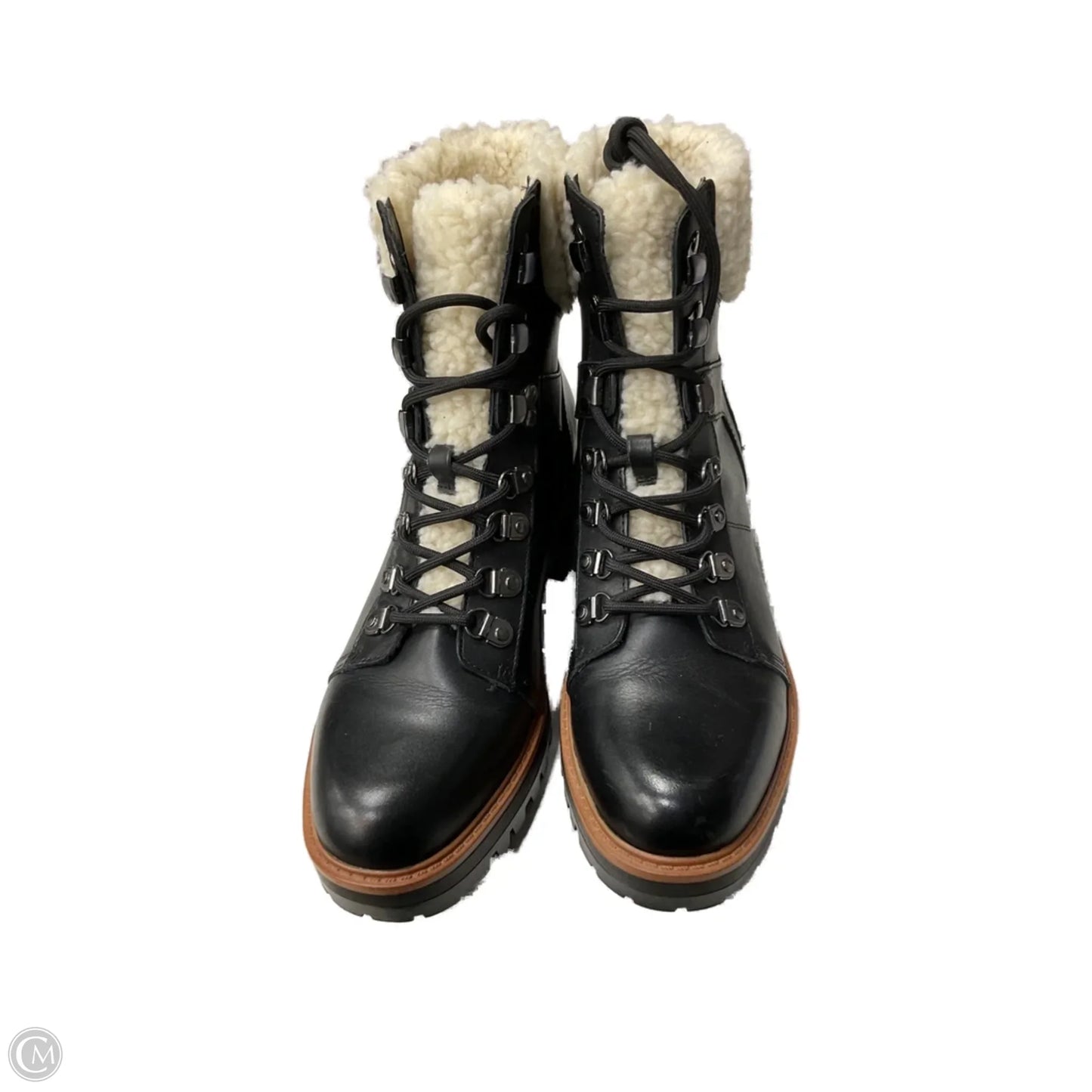 Boots Ankle Flats By Marc Fisher In Black, Size: 9.5