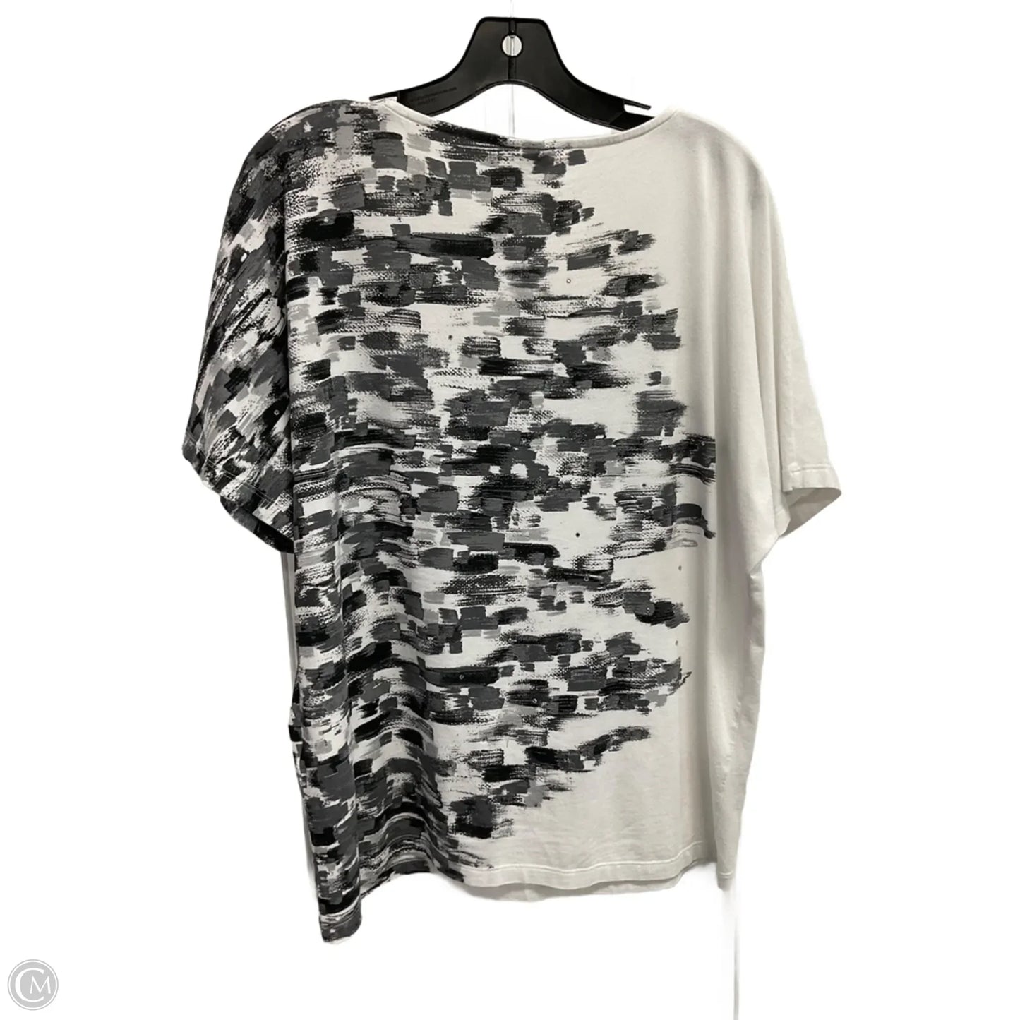 Top Short Sleeve By Chicos In White, Size: L