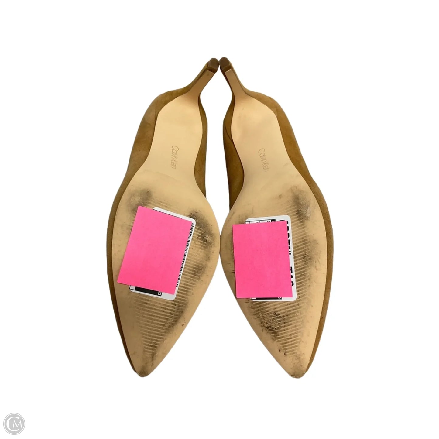 Shoes Heels Kitten By Calvin Klein In Beige, Size: 6.5