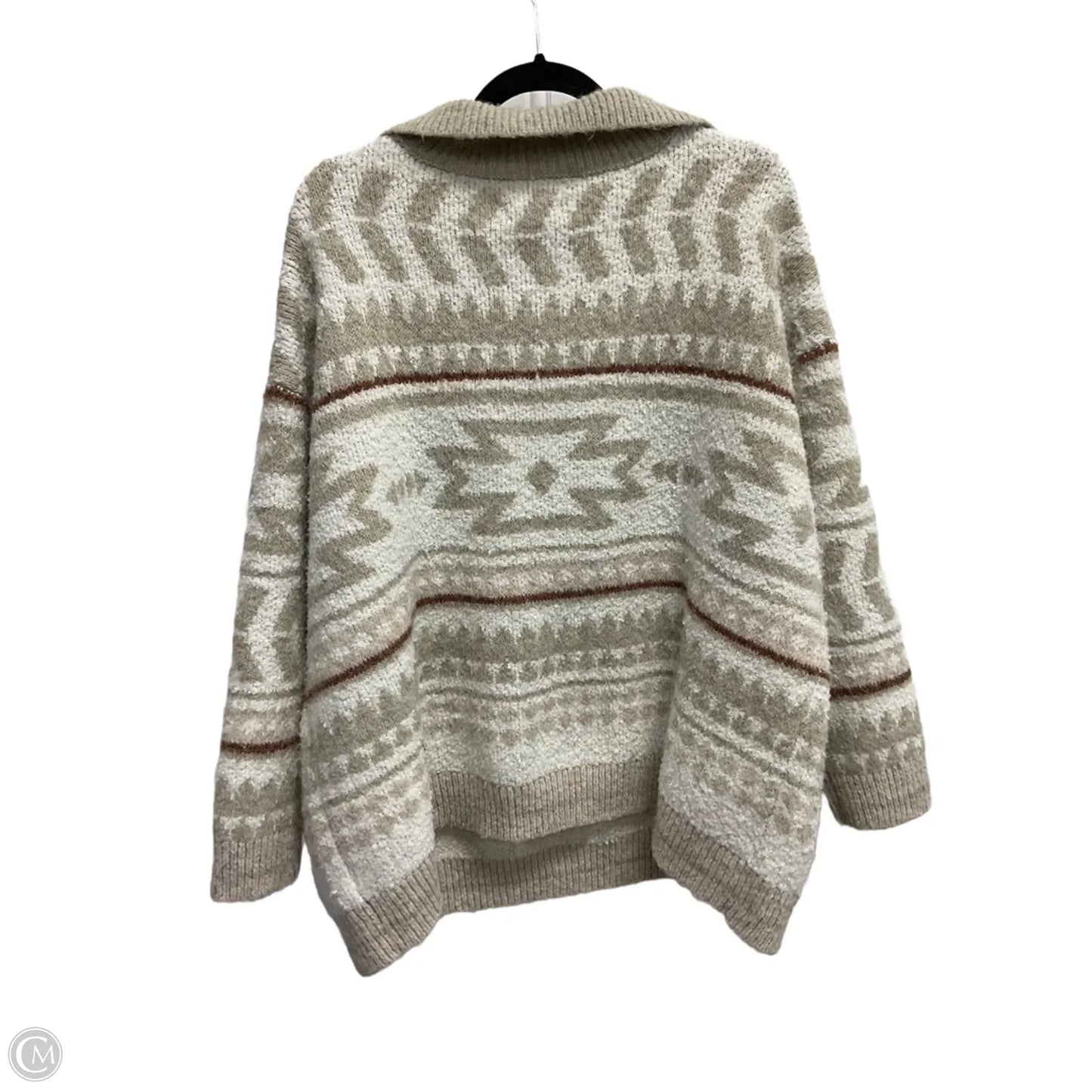 Sweater By Knox Rose In Beige, Size: 2x