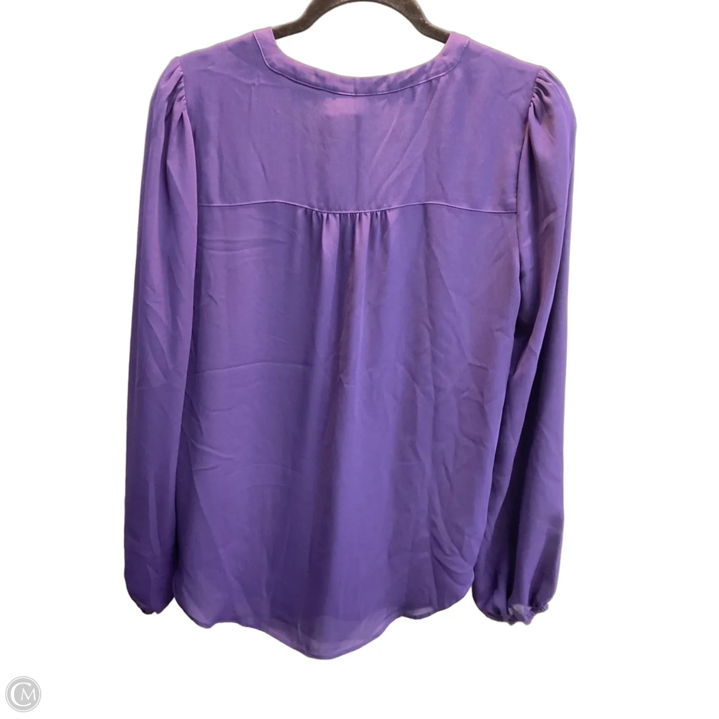 Blouse Long Sleeve By Maurices In Purple, Size: Xs