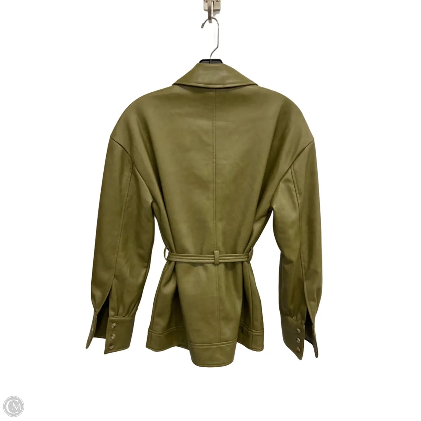 Coat Trench Coat By Bagatelle In Green, Size: Xs