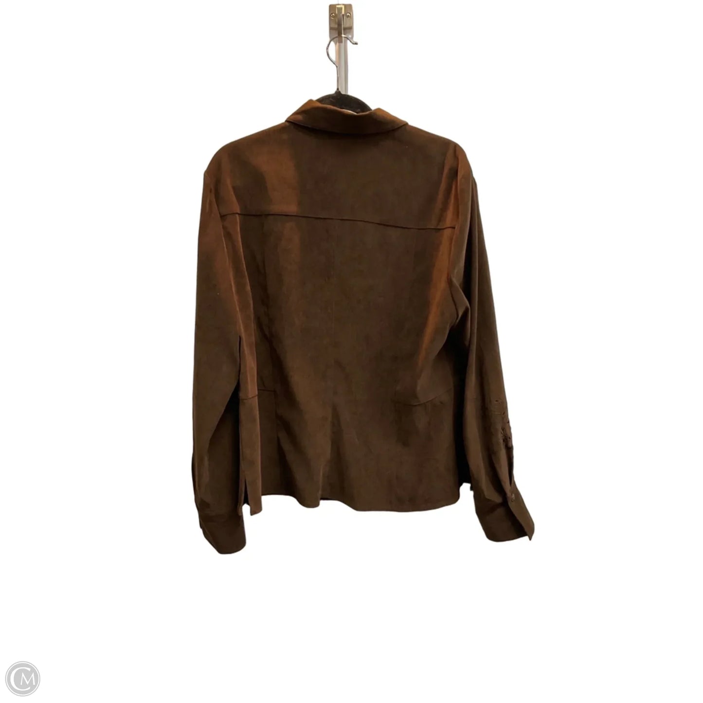 Blouse Long Sleeve By Norton Mcnaughton In Black, Size: 14