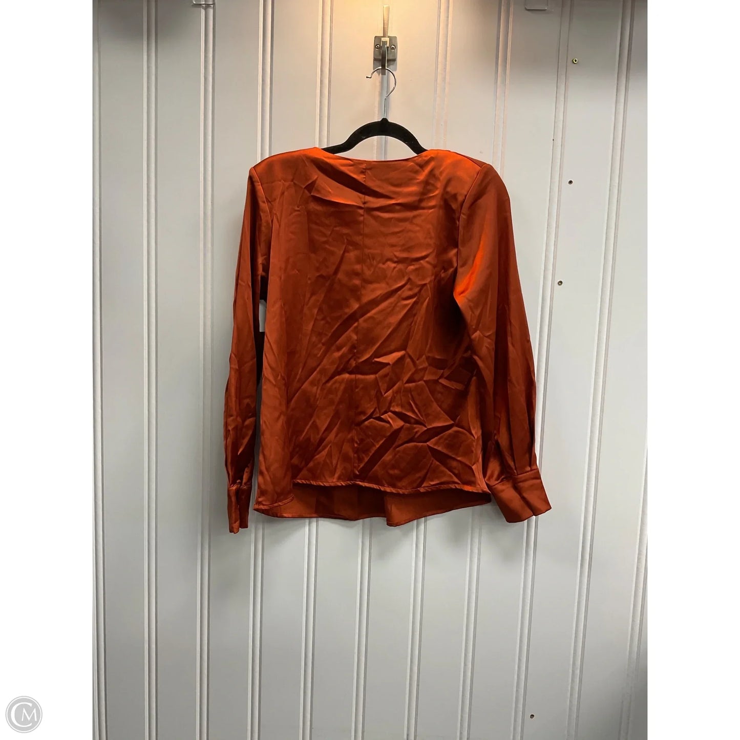 Blouse 3/4 Sleeve By Rd Style In Orange, Size: M