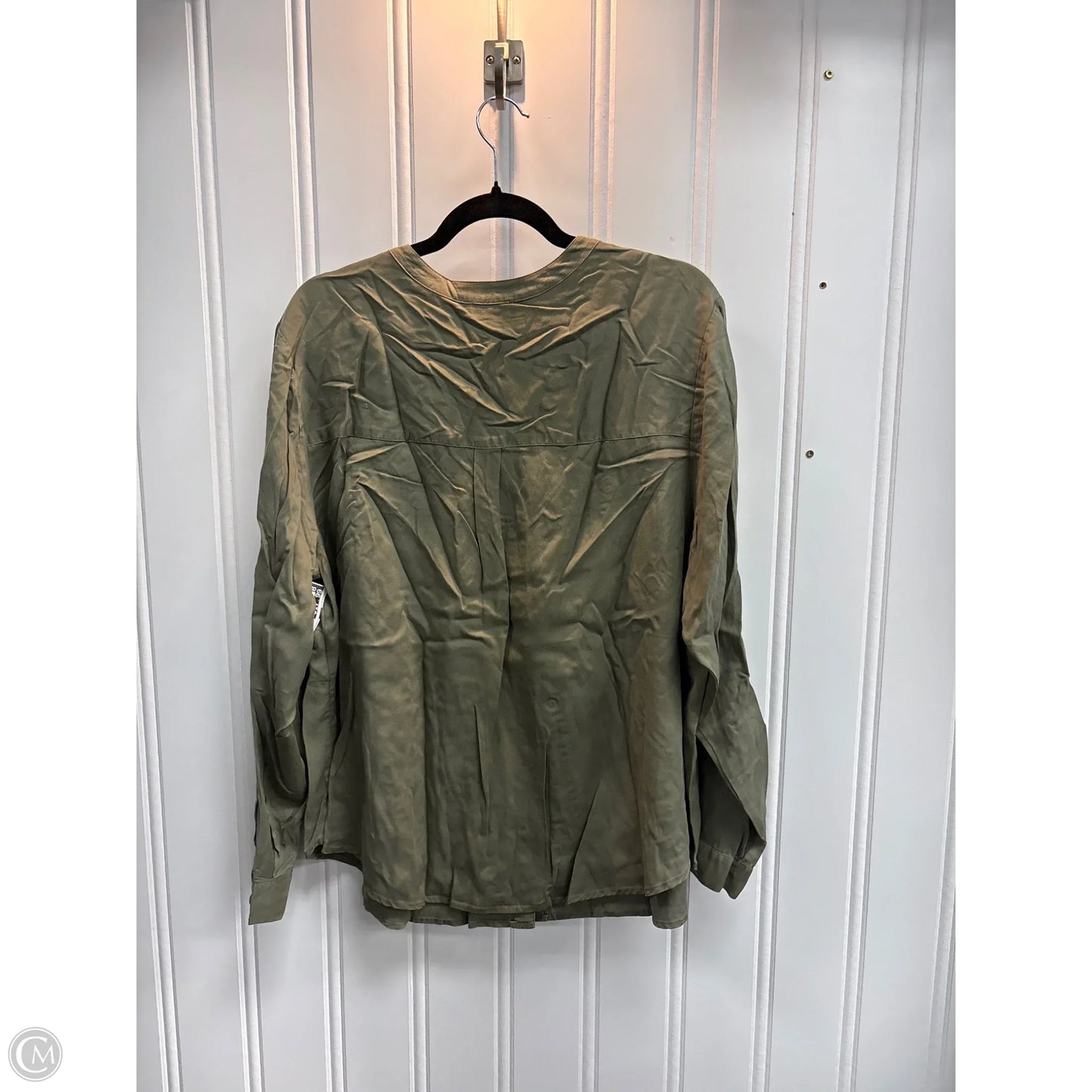 Blouse Long Sleeve By J. Jill In Green, Size: 2x