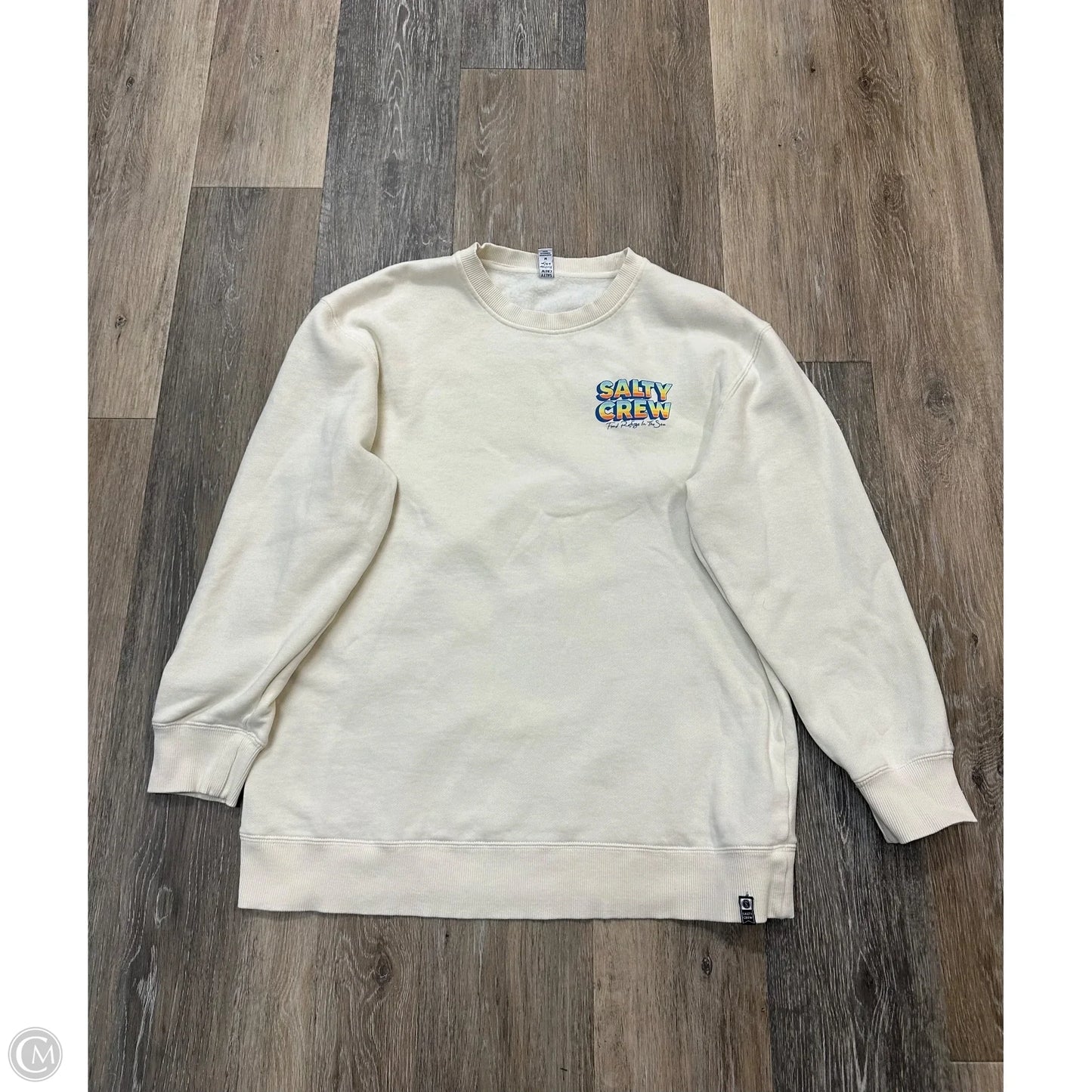 Sweatshirt Crewneck By Salty Crew In Cream, Size: M
