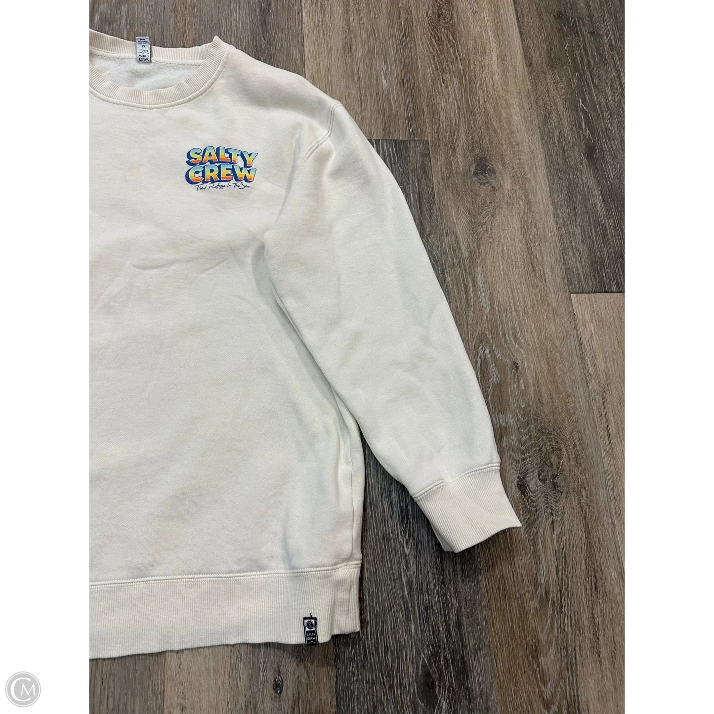 Sweatshirt Crewneck By Salty Crew In Cream, Size: M