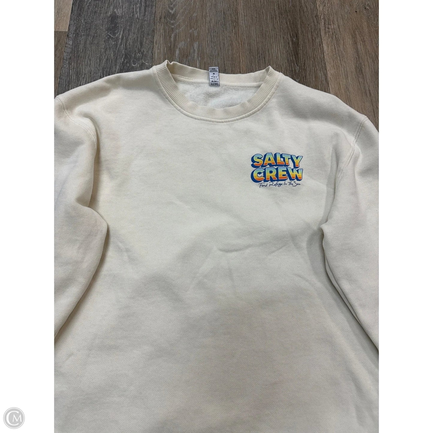 Sweatshirt Crewneck By Salty Crew In Cream, Size: M