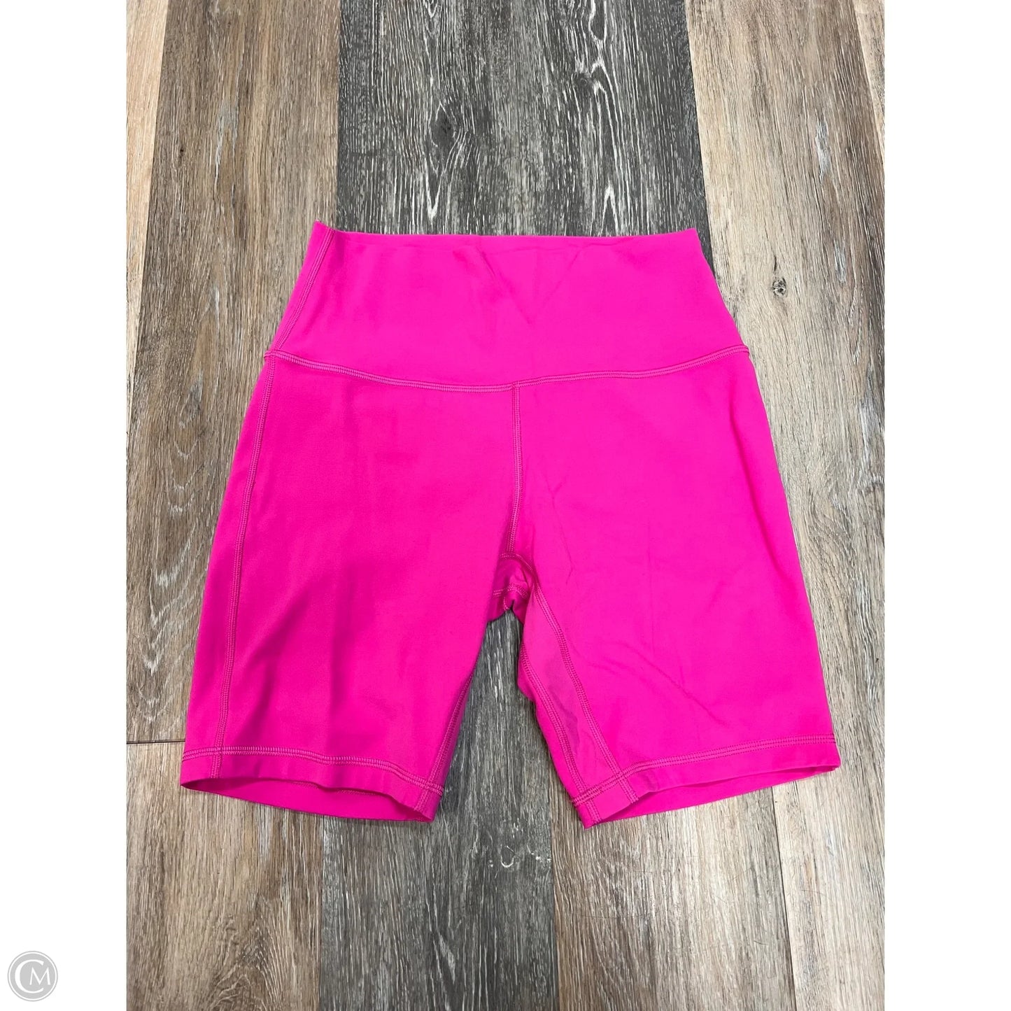 Athletic Shorts By Lululemon In Pink, Size: 8
