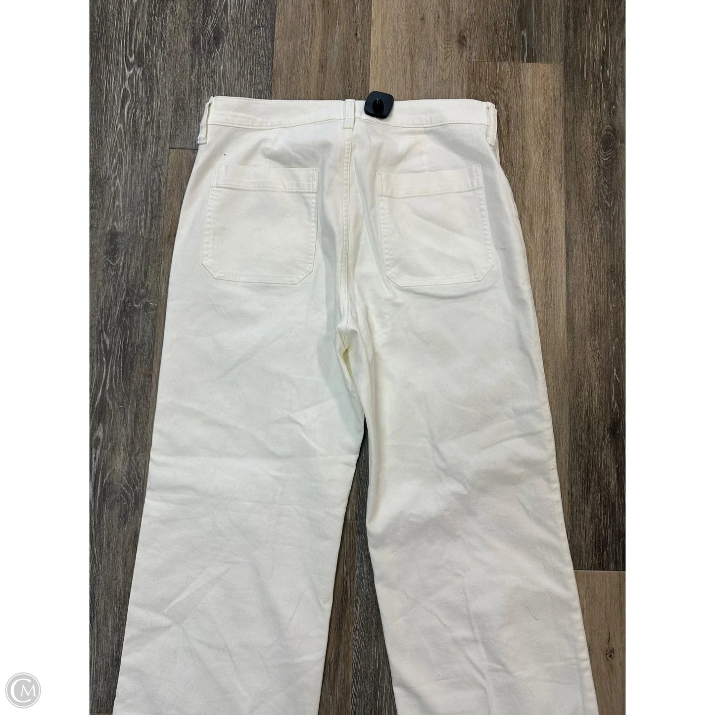 Jeans Straight By J. Crew In White Denim, Size: 14