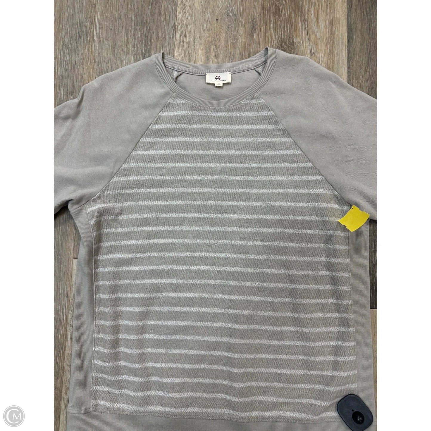 Top Short Sleeve By Adriano Goldschmied In Grey, Size: S